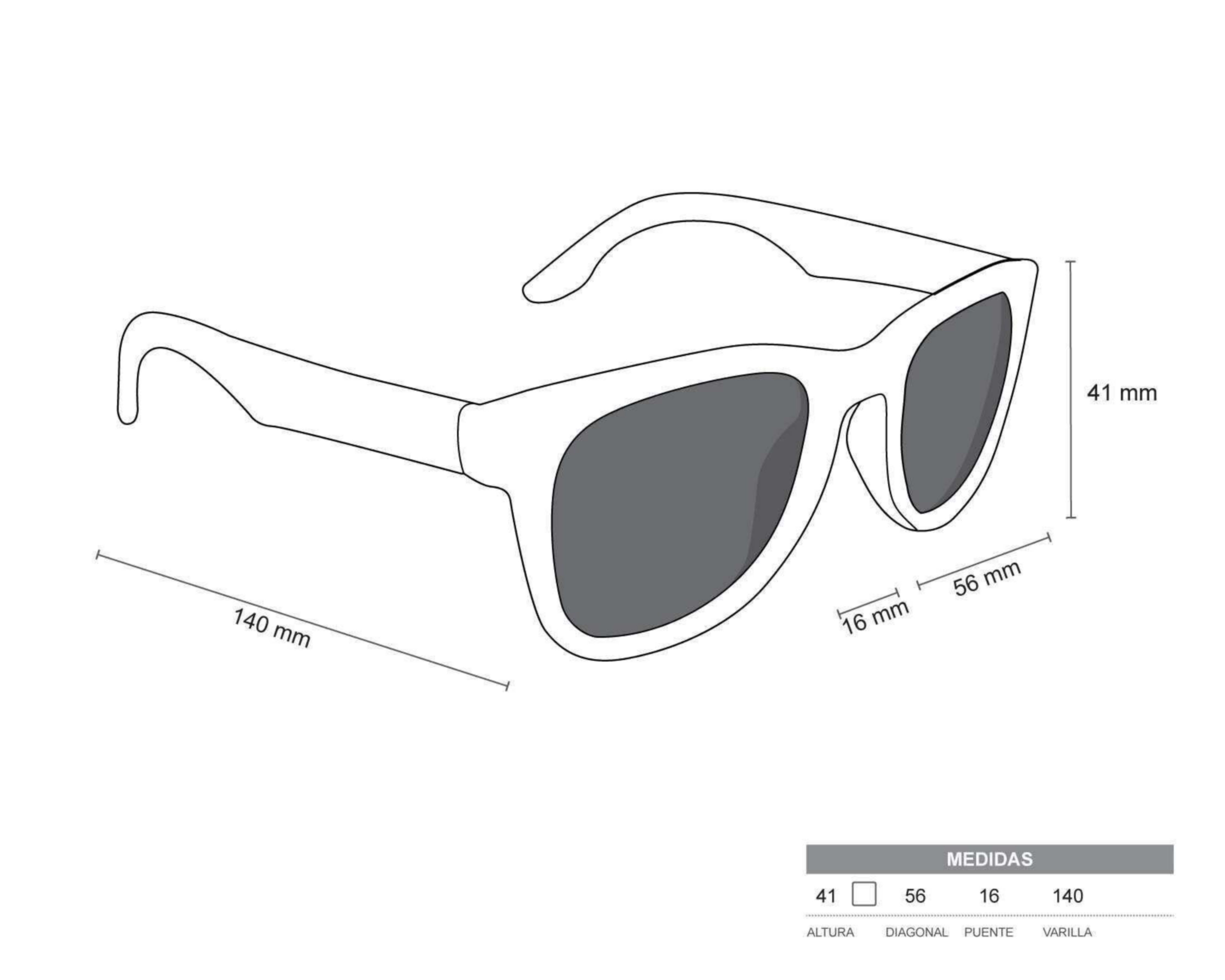 Foto 10 pulgar | Lentes de Sol FILA Wayfarer Negros