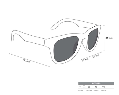 Foto 9 | Lentes de Sol FILA Wayfarer Negros