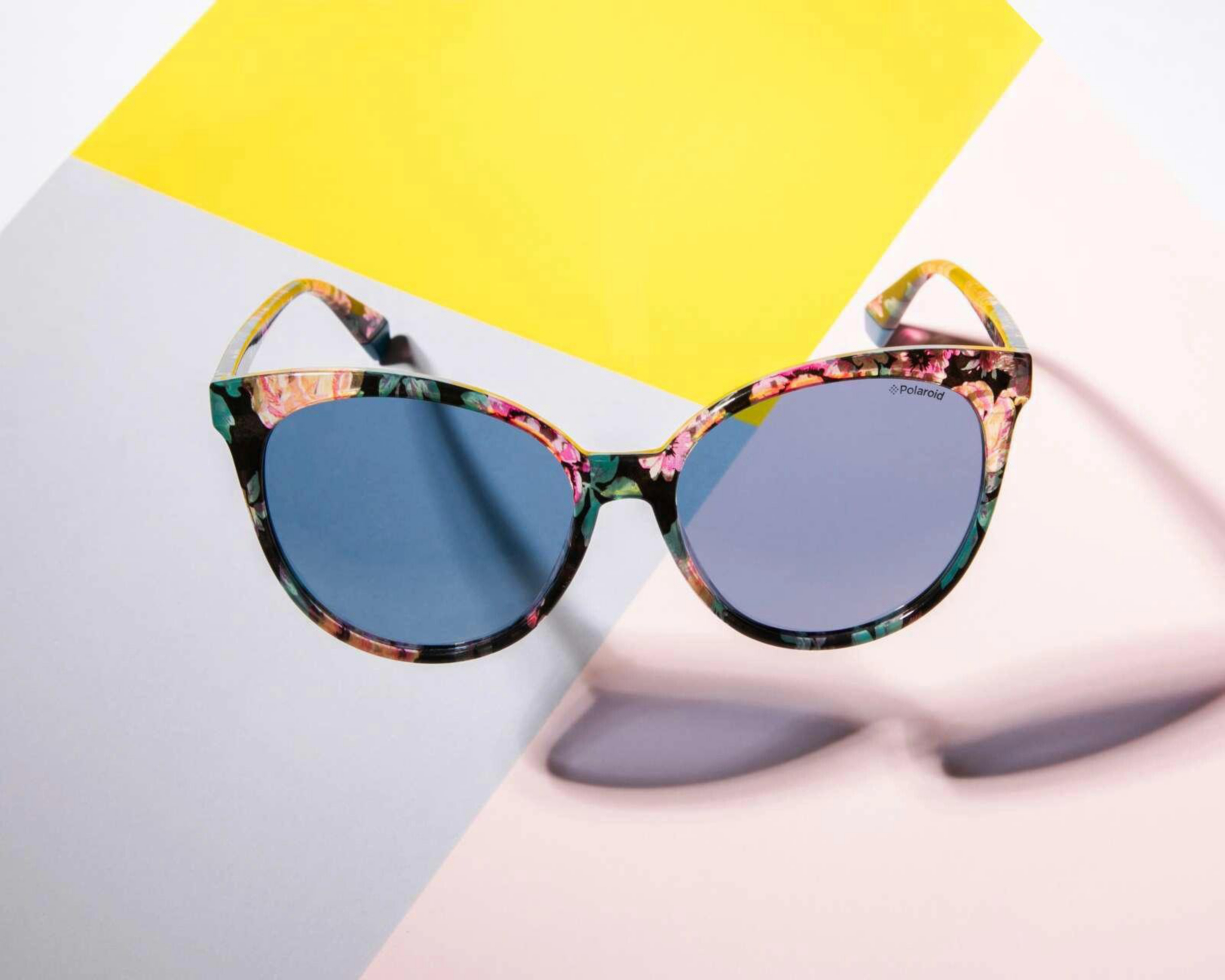 Foto 9 pulgar | Lentes de Sol Polaroid Oversized Azul