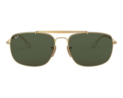 Foto 2 | Lentes de Sol Ray Ban Cuadrados color Dorado