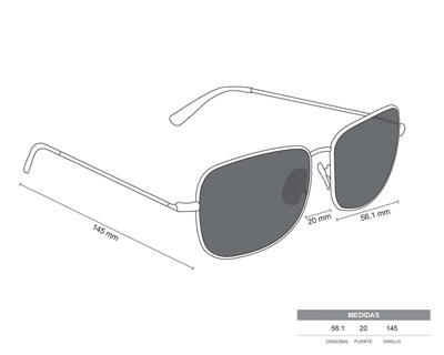 Foto 5 | Lentes de Sol Ray Ban Cuadrados Dorado