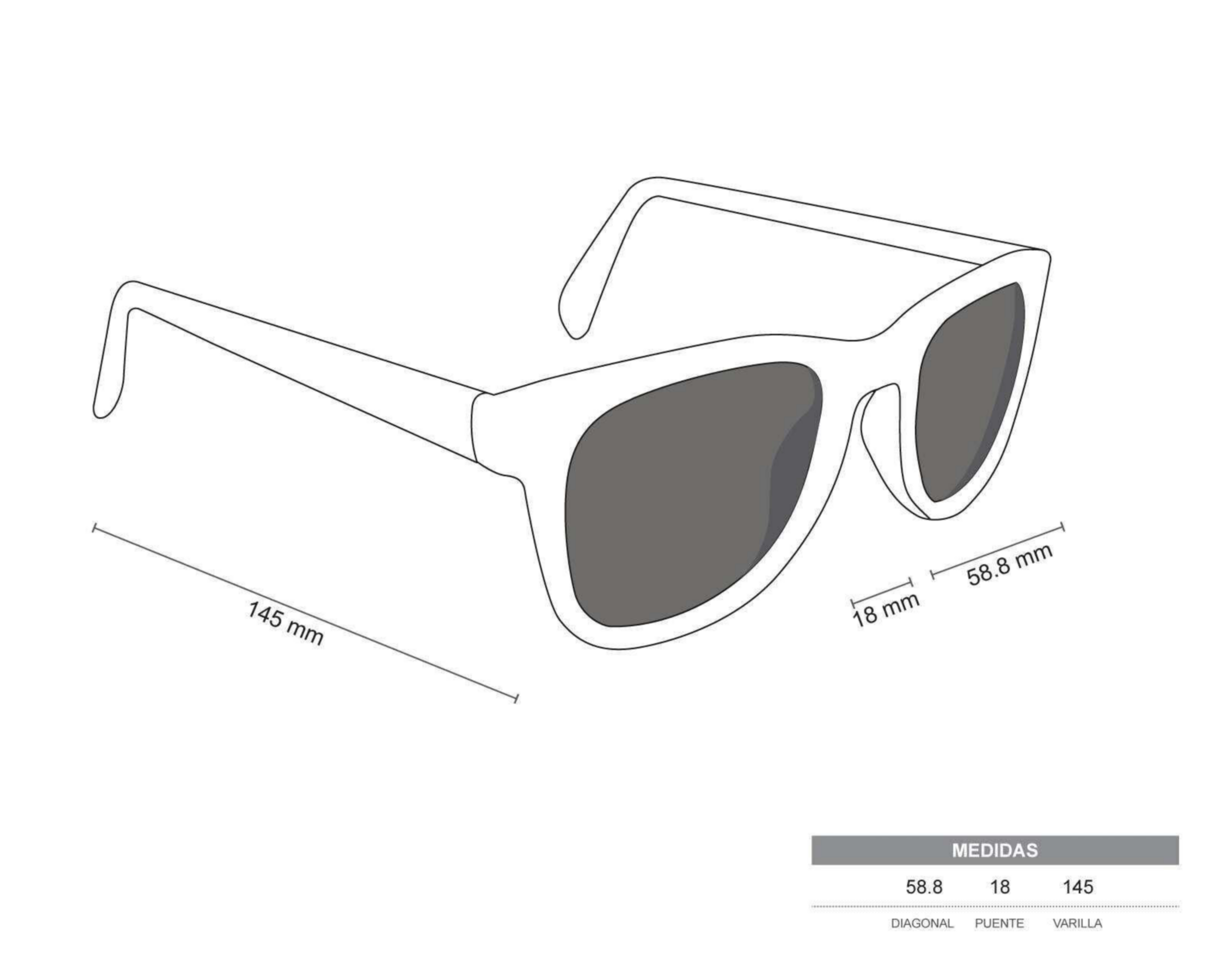 Foto 6 | Lentes de Sol Ray Ban Wayfarer Negro