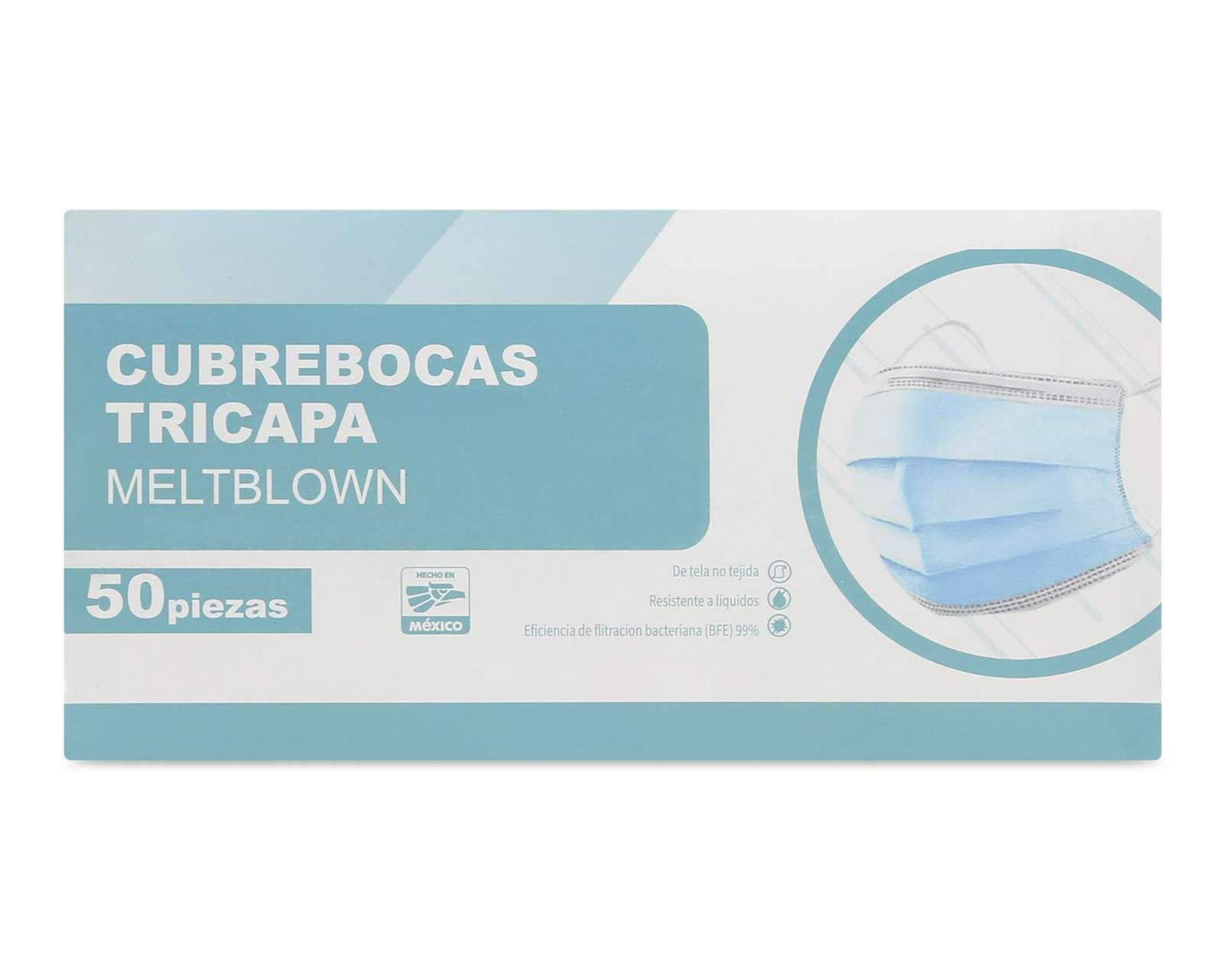 Cubrebocas Desechables MTI 50 Piezas