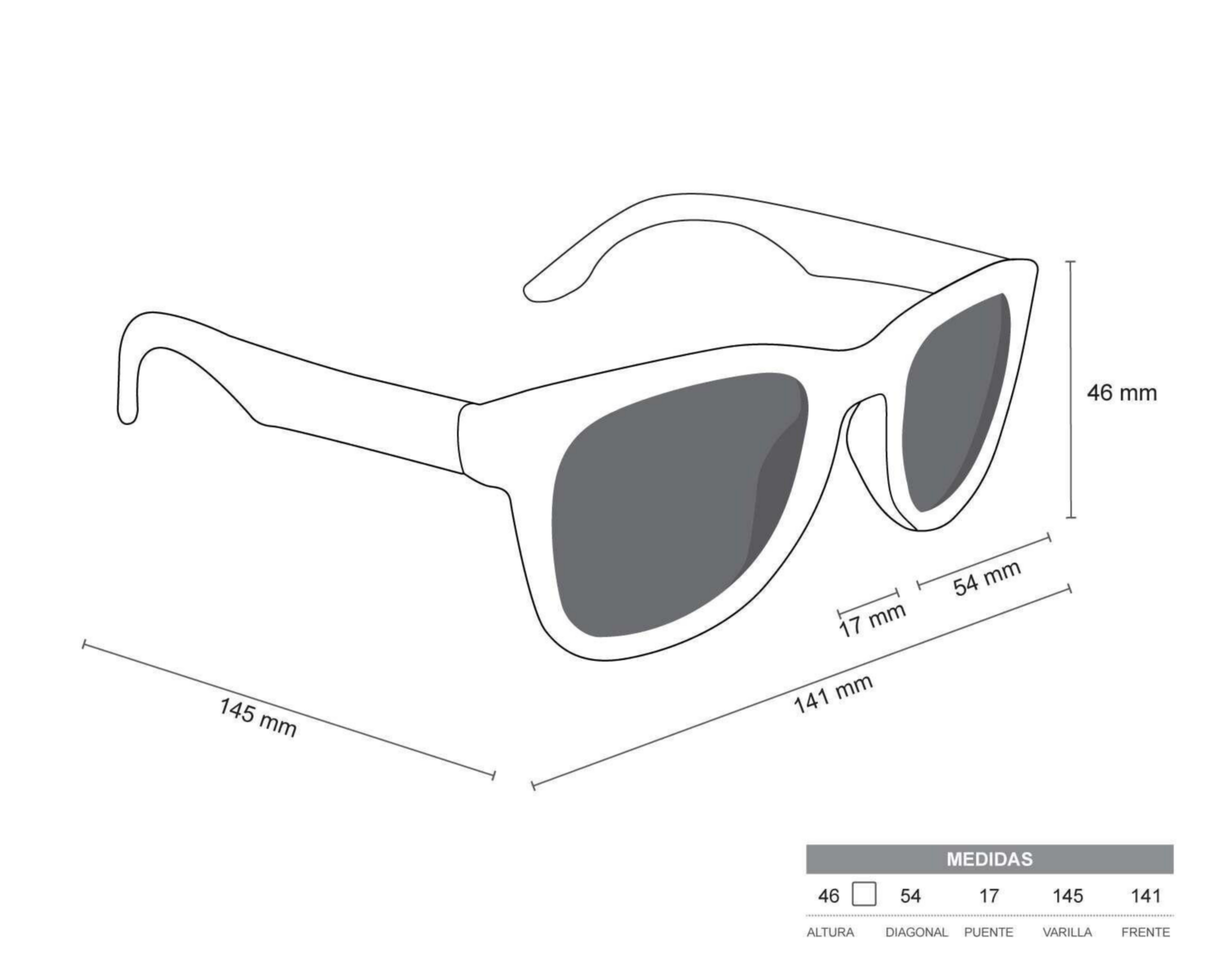 Foto 6 pulgar | Lentes de Sol Hawkers Wayfarer Negro