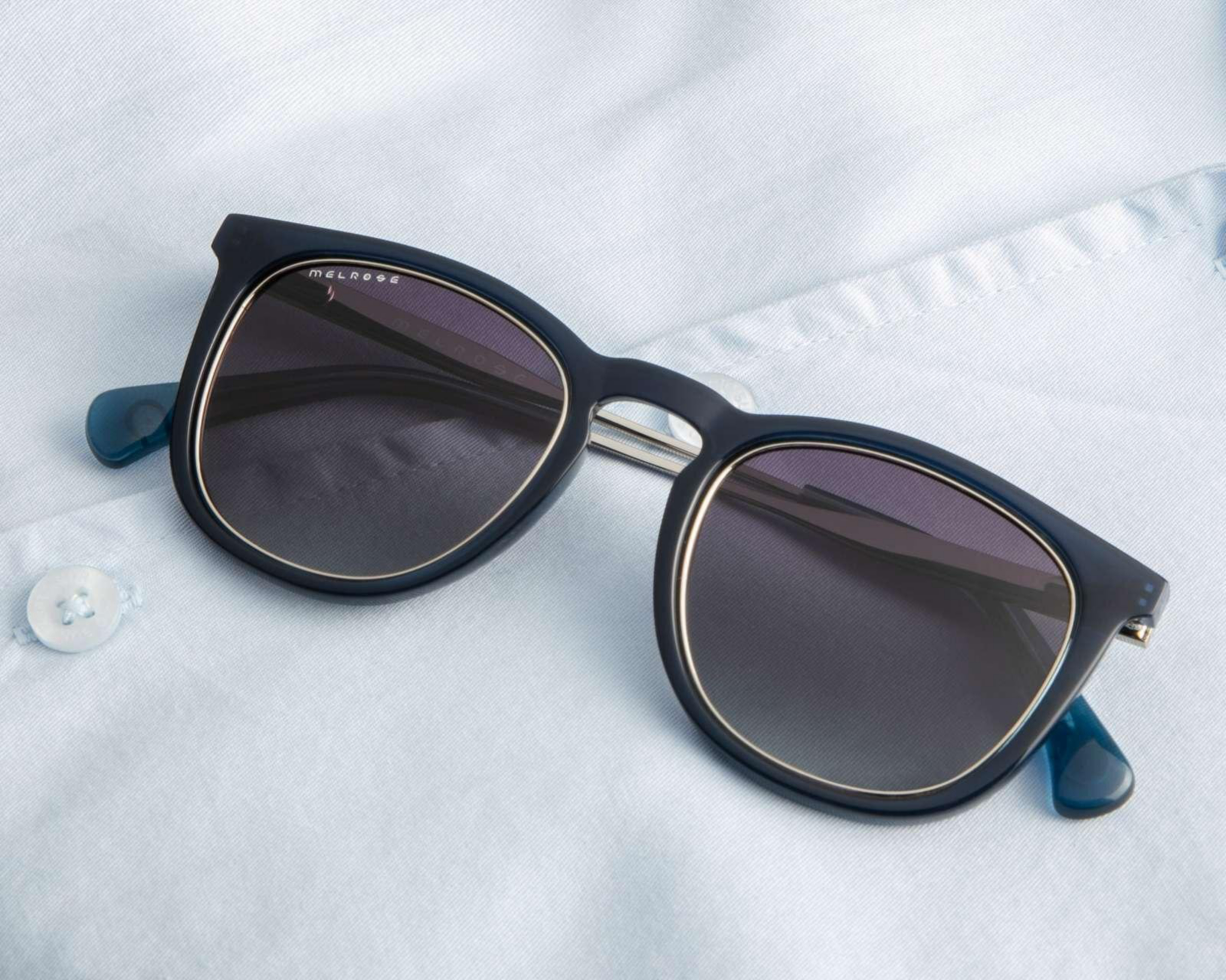 Foto 8 | Lentes de Sol Melrose Cuadrados Negros