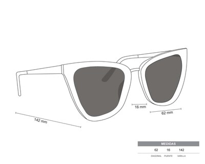 Foto 6 | Lentes de Sol Sofia Vergara Cat Eye Izabella Oro Rosado
