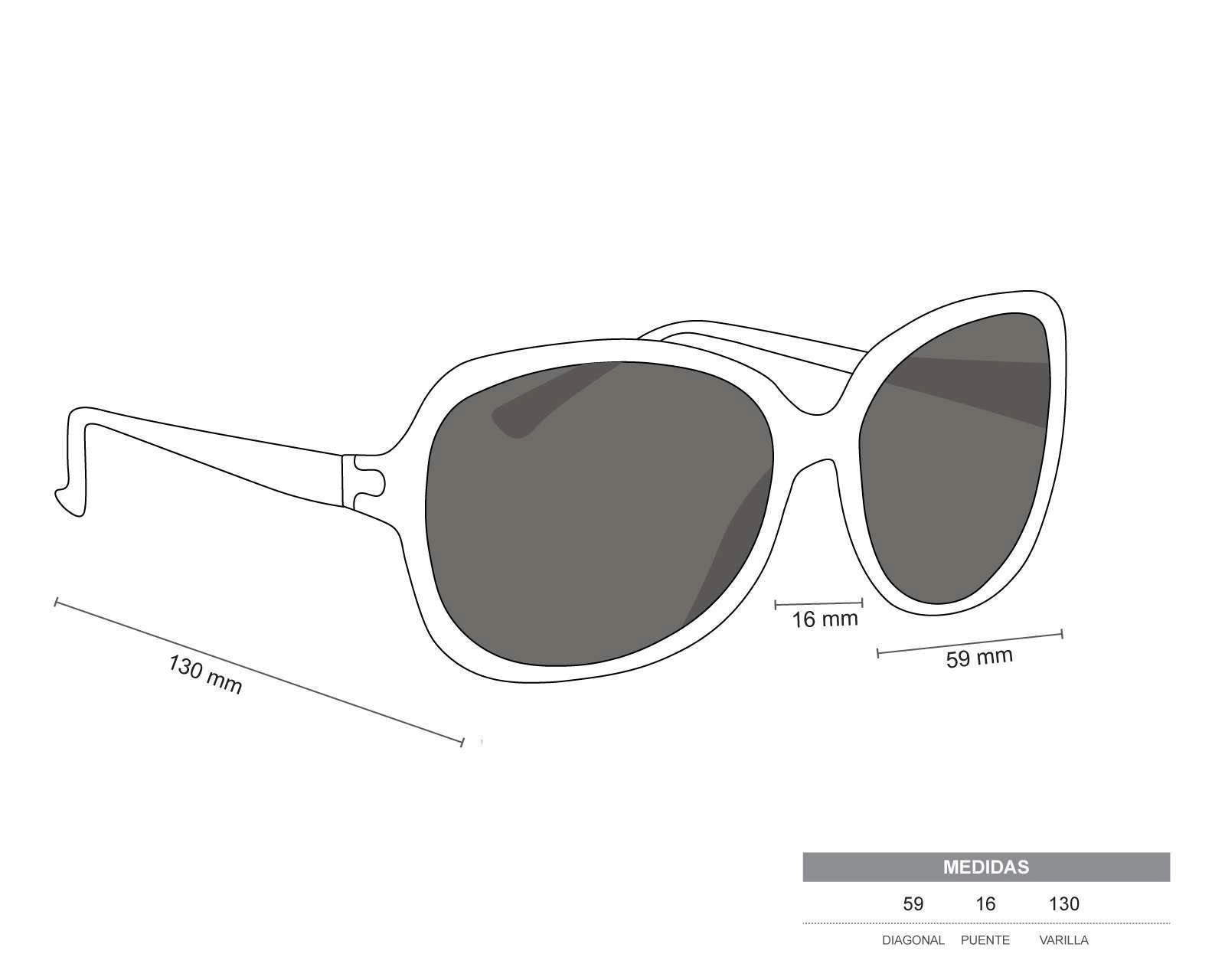 Foto 7 | Lentes de Sol Sofia Vergara Cuadrados Celia BLK Dorados