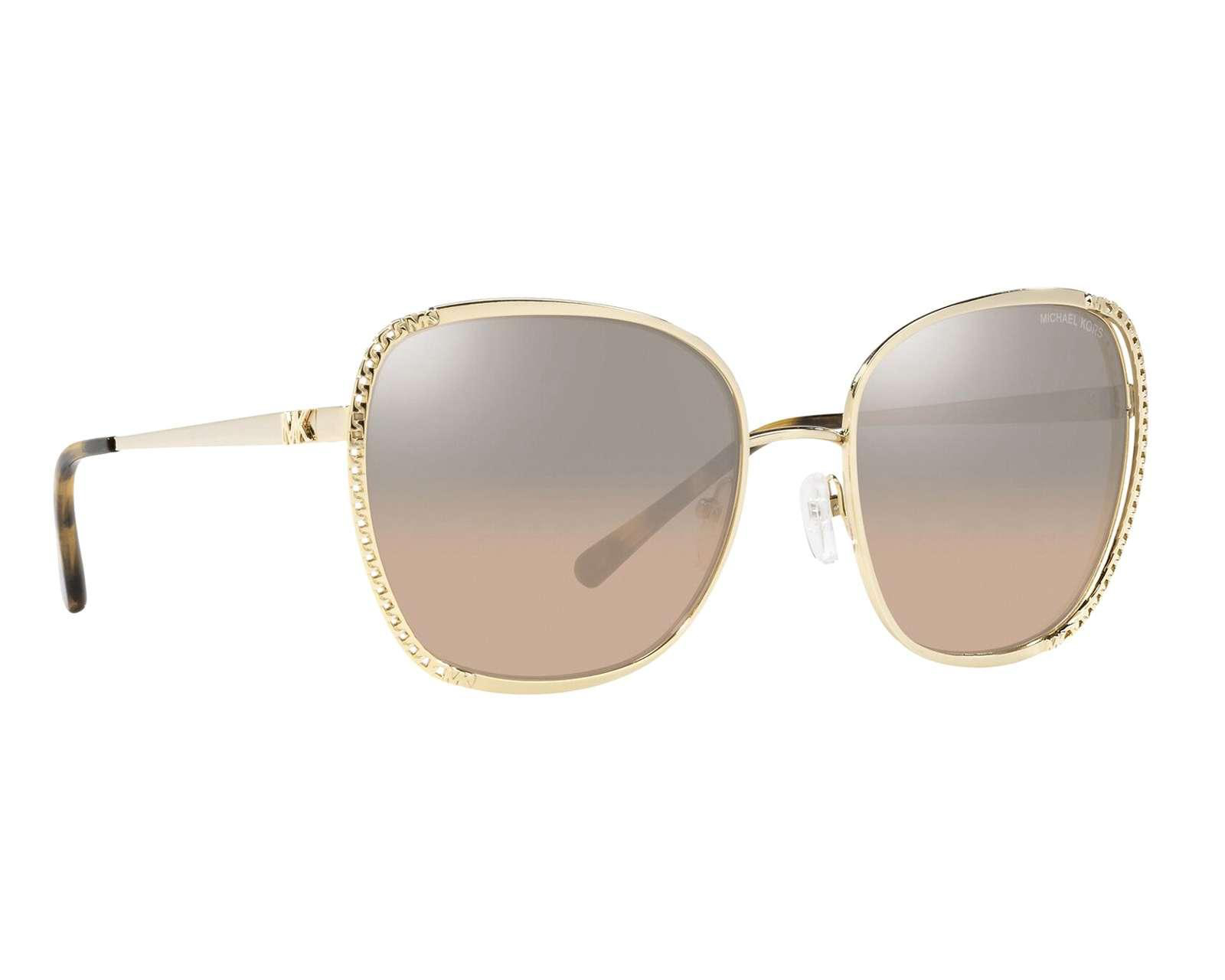 Foto 10 pulgar | Lentes de Sol Michael Kors Cuadrados Amsterdam Dorado