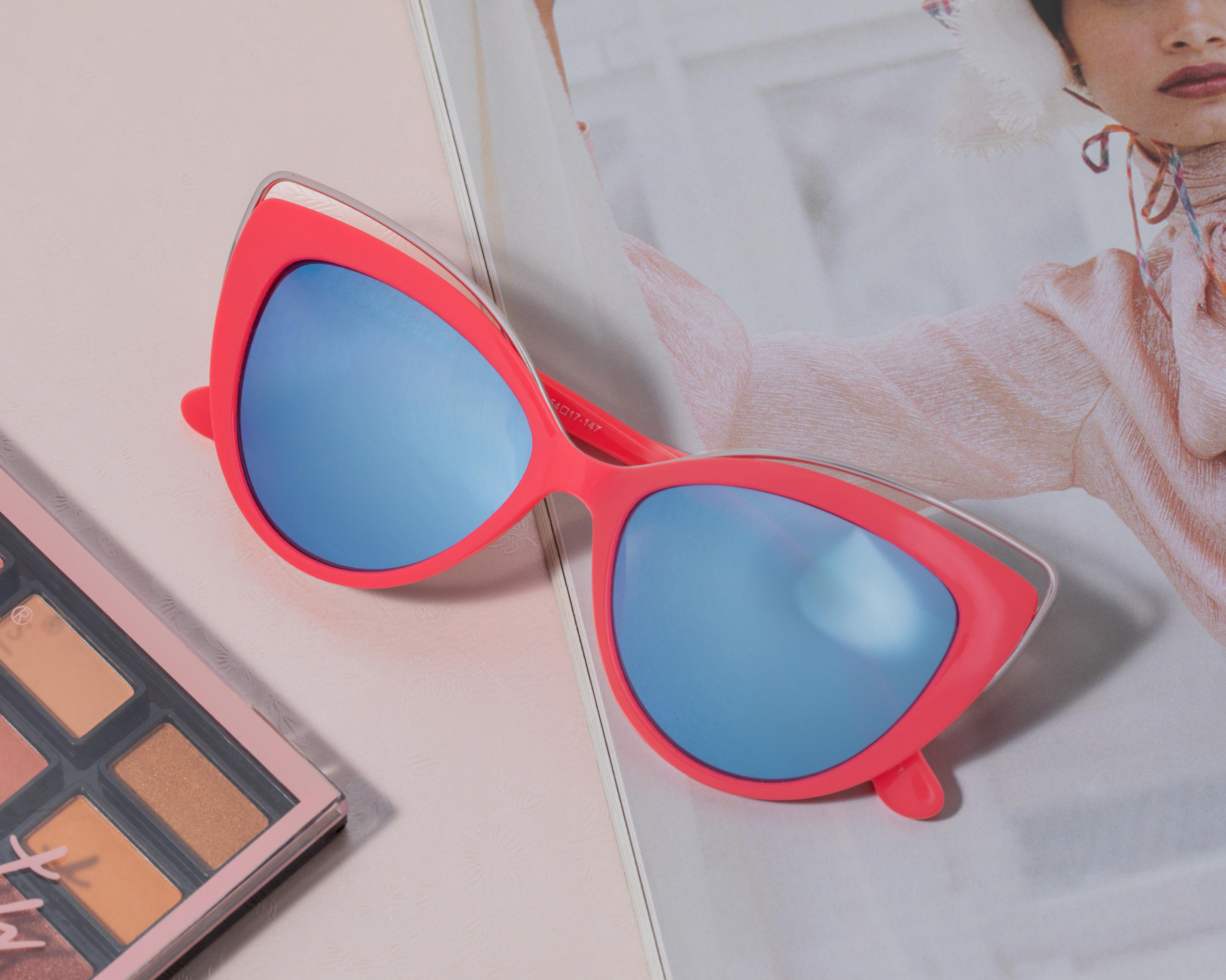 Foto 7 pulgar | Lentes de Sol Spy Cat Eye Refresh Coral