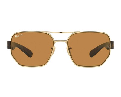 Foto 2 | Lentes de Sol Ray Ban Redondos Essentials Dorados
