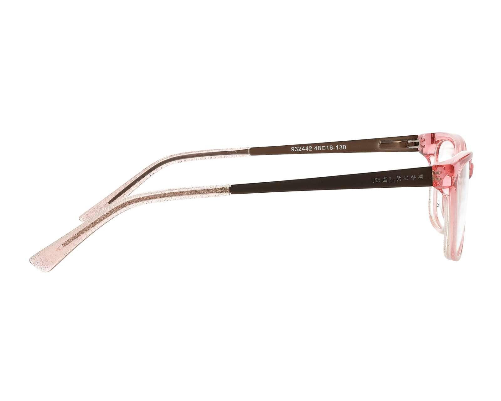 Foto 4 pulgar | Lentes Melrose Rectangular Rosa