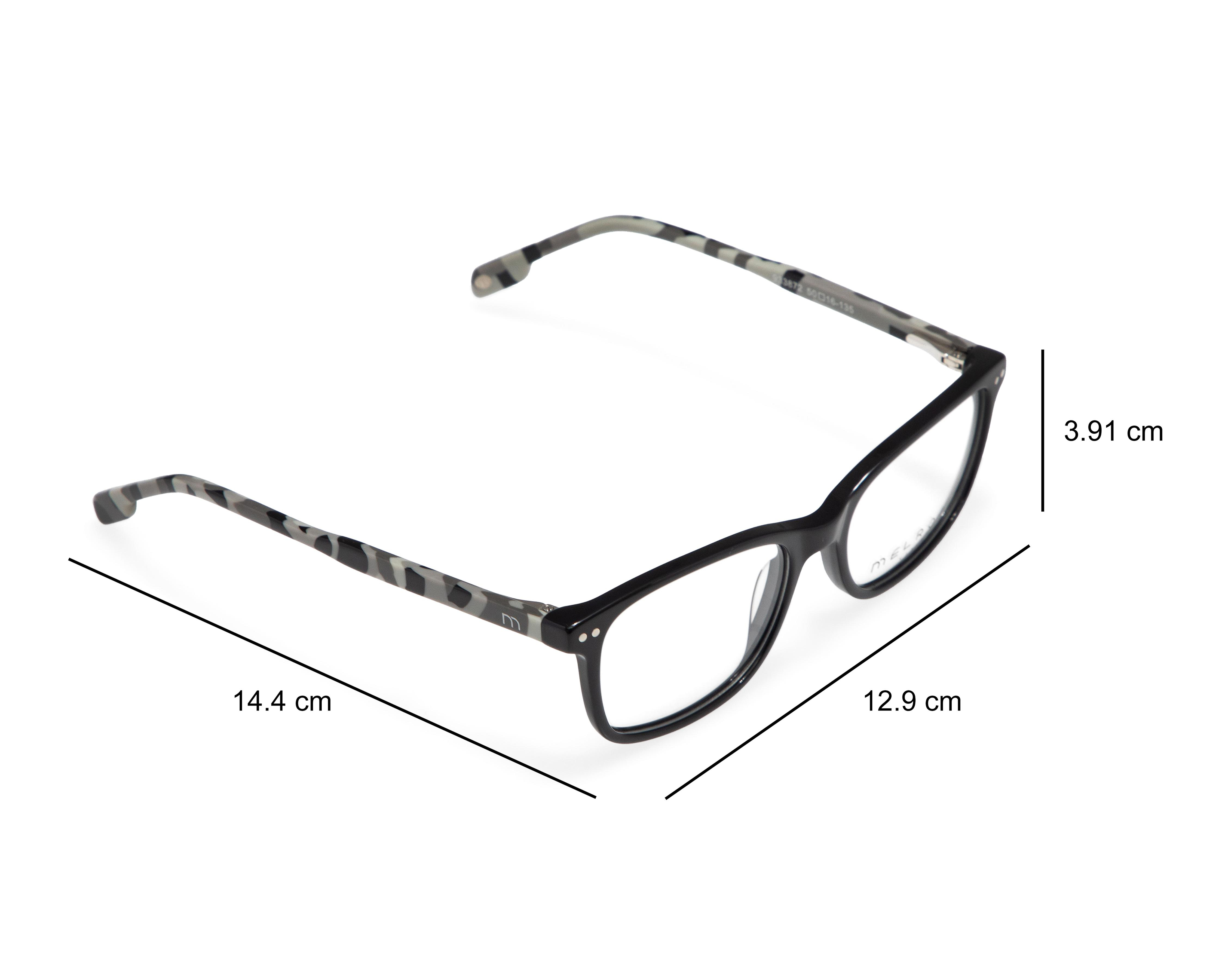 Foto 7 pulgar | Armazón Oftálmico para Hombre Melrose Wayfarer Negros