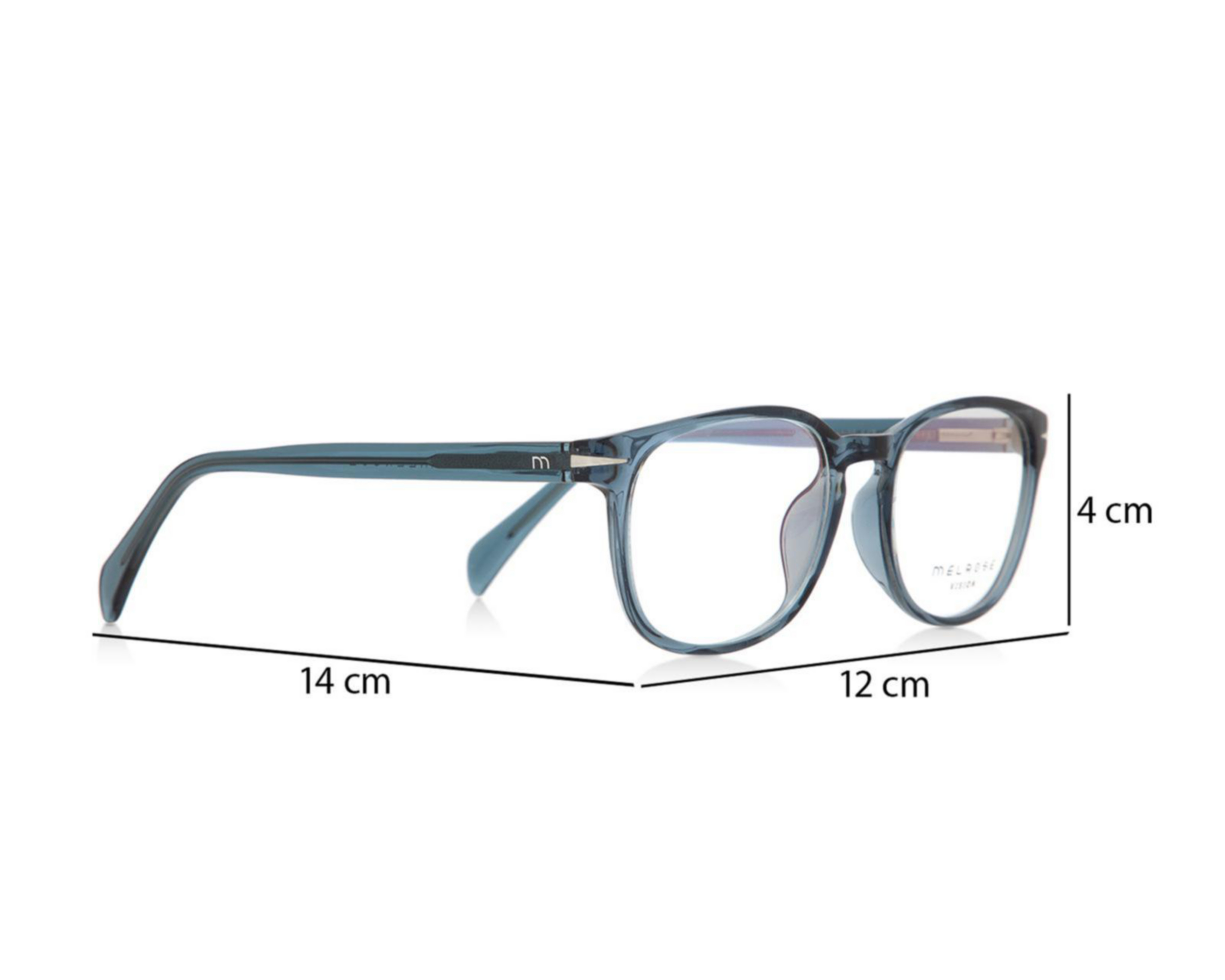 Foto 8 | Armazón Oftálmico Melrose Vision Wayfarer Azul