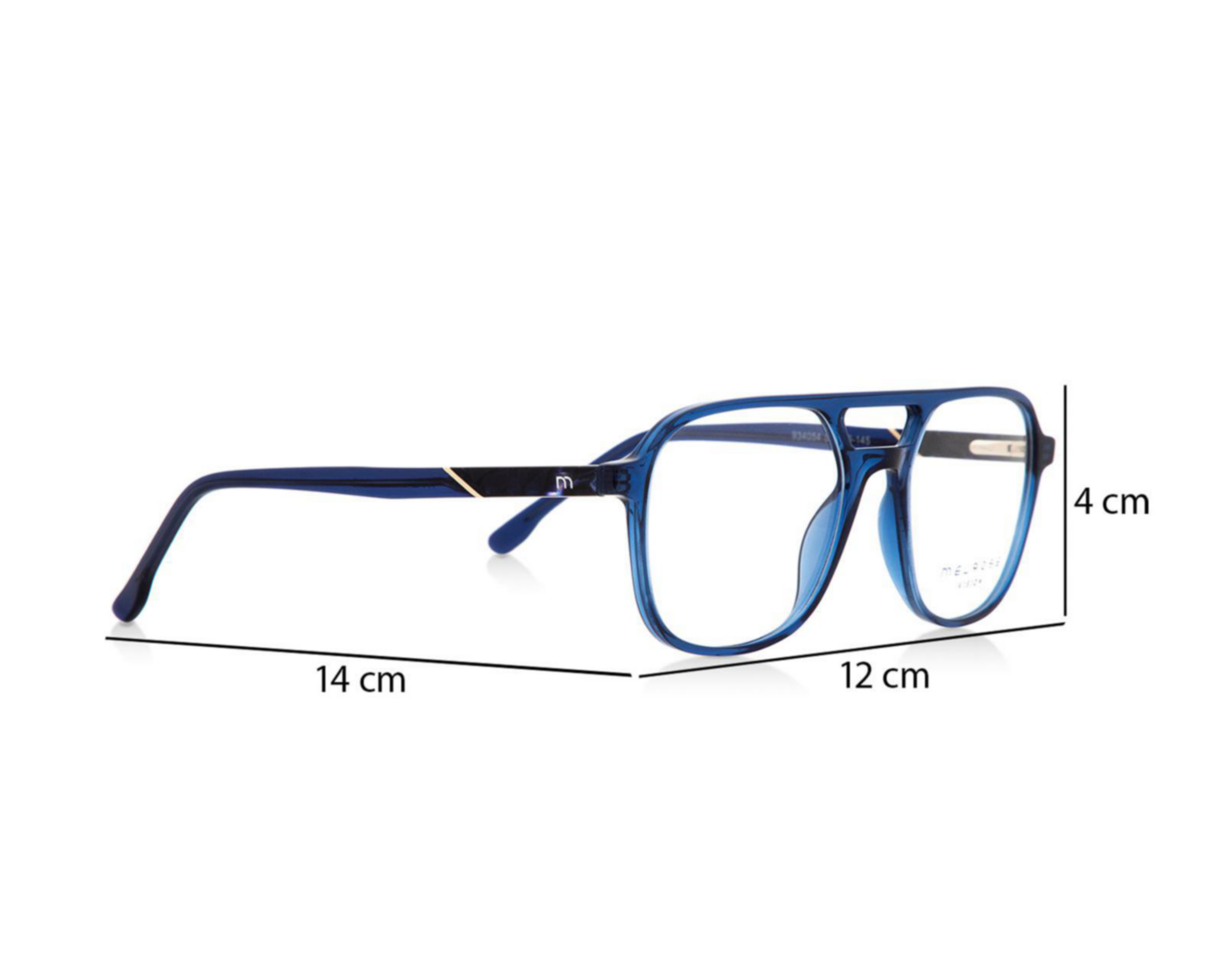 Foto 8 | Armazón Oftálmico Melrose Vision Wayfarer Azul