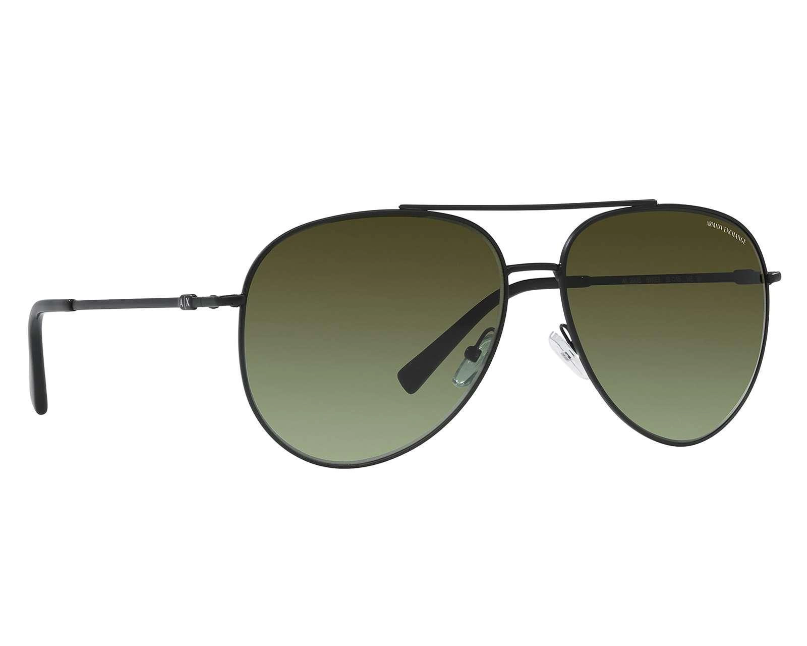 Lentes de Sol Armani Exchange Aviador 0AX2043S  600E8 Negros