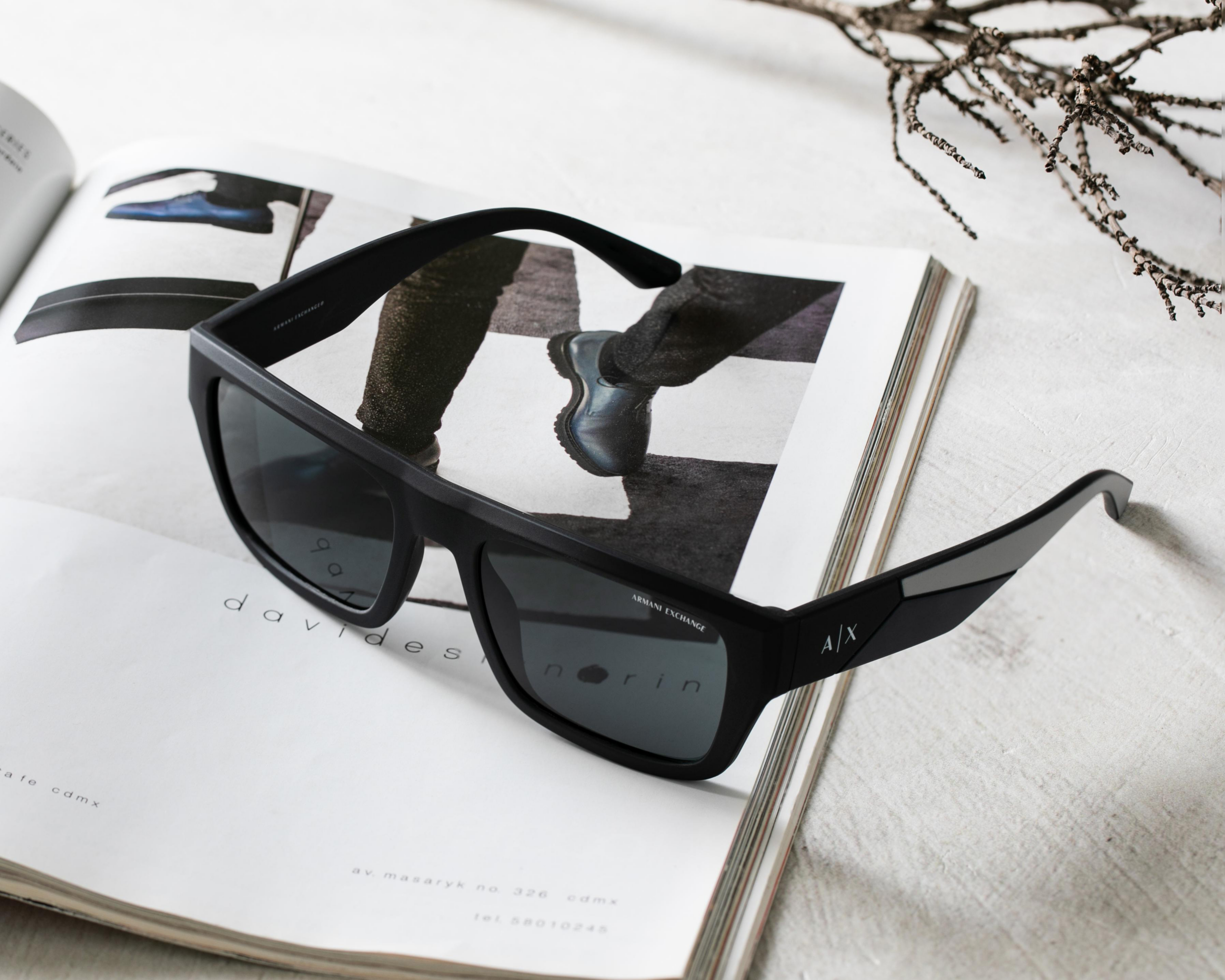 Foto 5 | Lentes de Sol Wayfarer Armani Exchange 0AX4122S 82946Q Negro