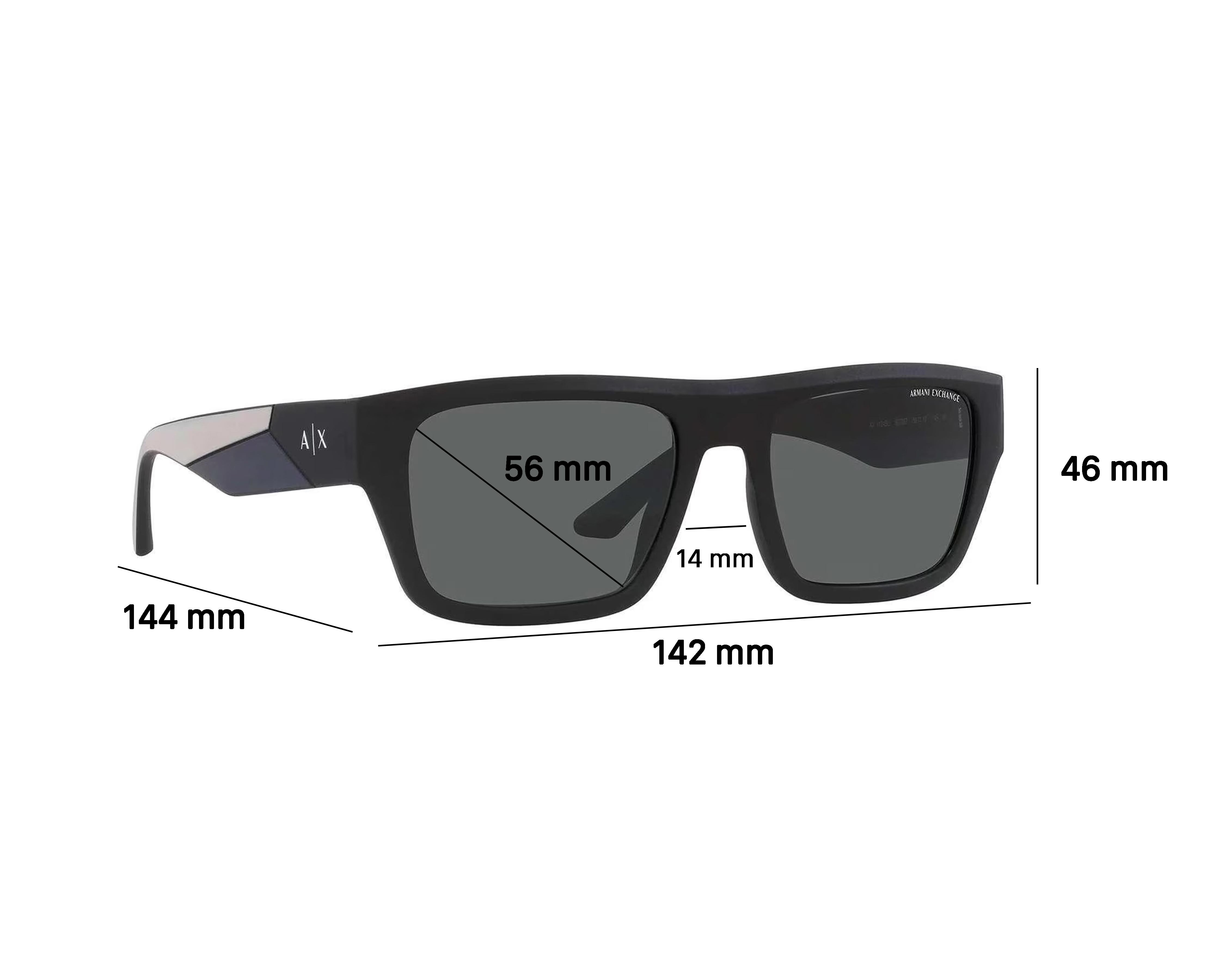 Foto 7 pulgar | Lentes de Sol Wayfarer Armani Exchange 0AX4122S 82946Q Negro