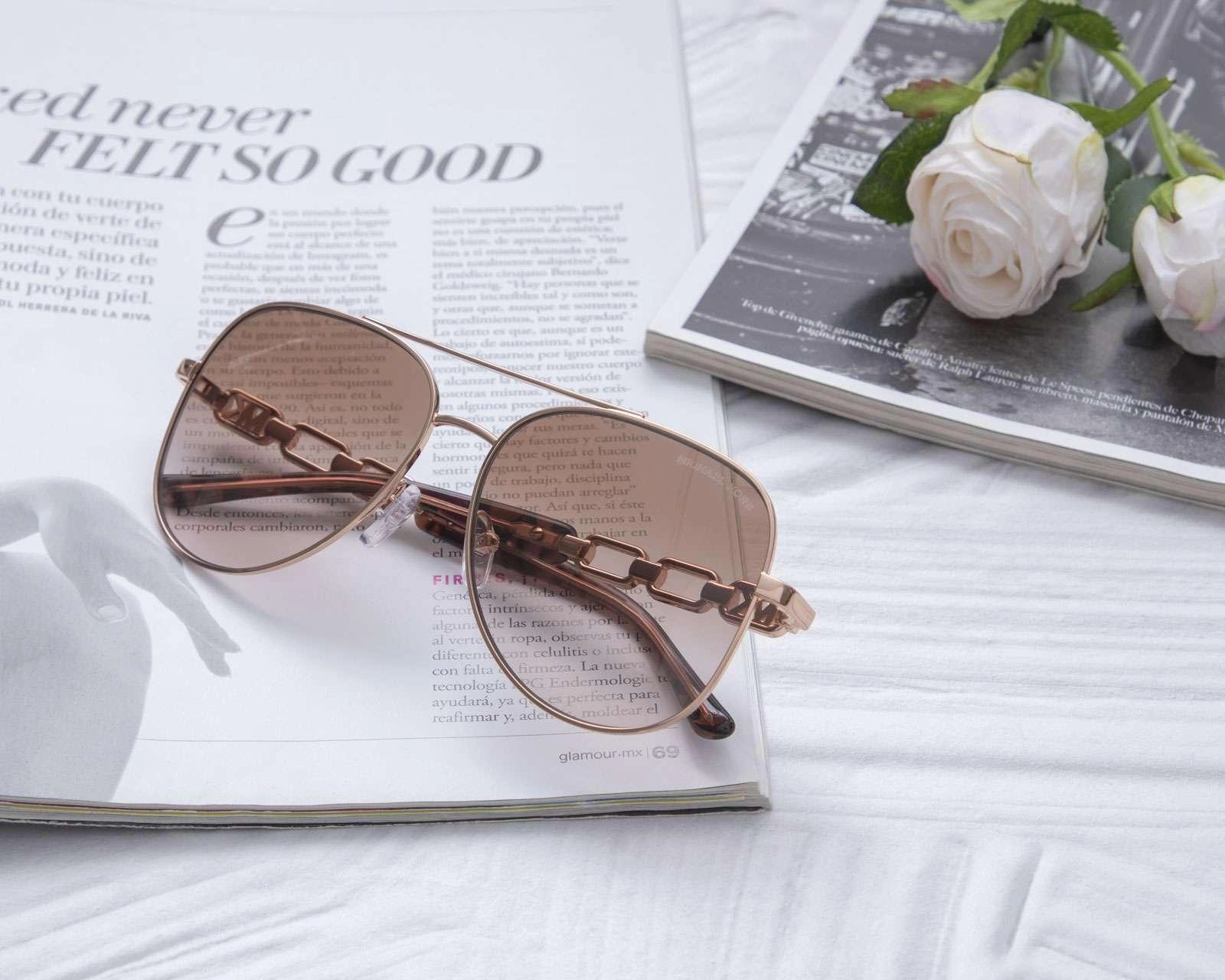 Foto 5 | Lentes de Sol Michael Kors Aviador Rosa