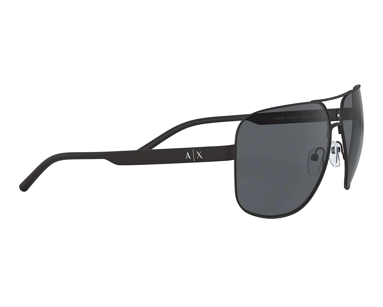 Lentes de Sol Armani Exchange Aviador Negros