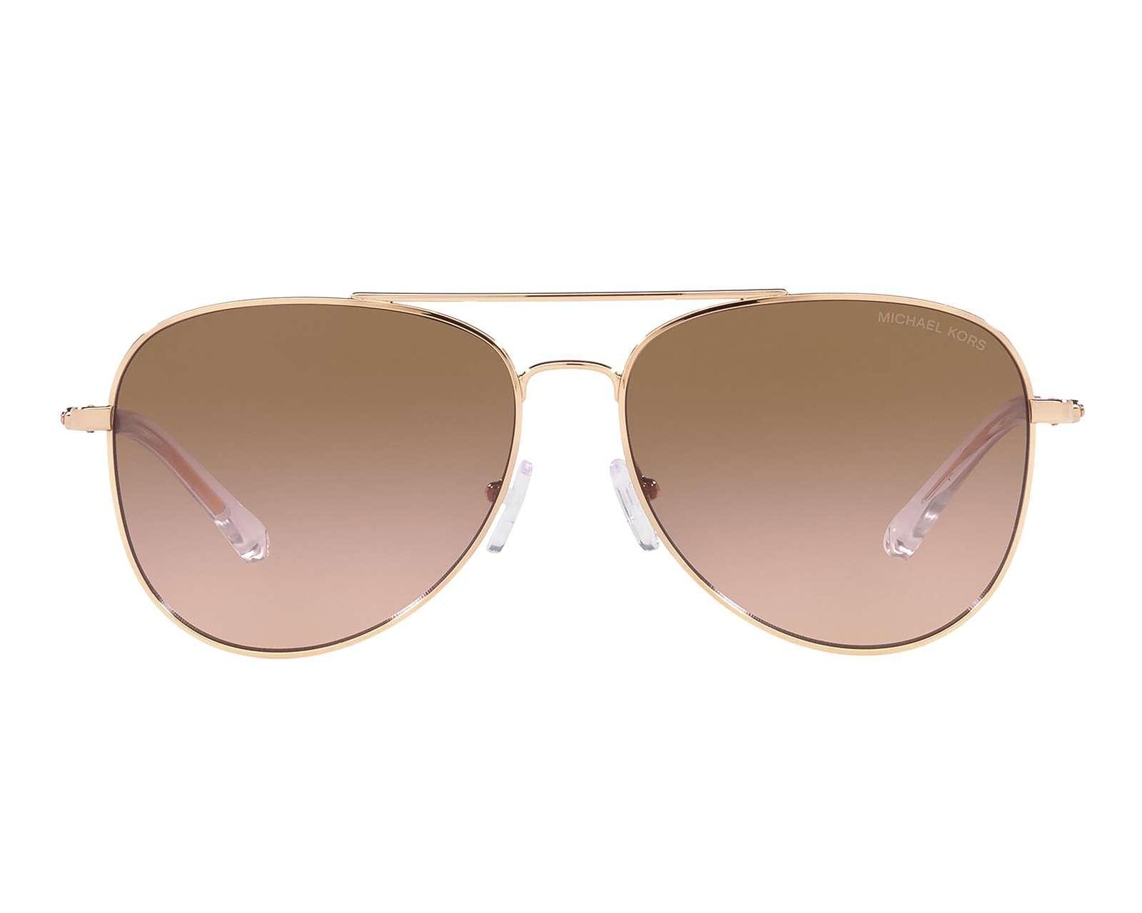 Foto 2 | Lentes de Sol Michael Kors Aviador Oro Rosado