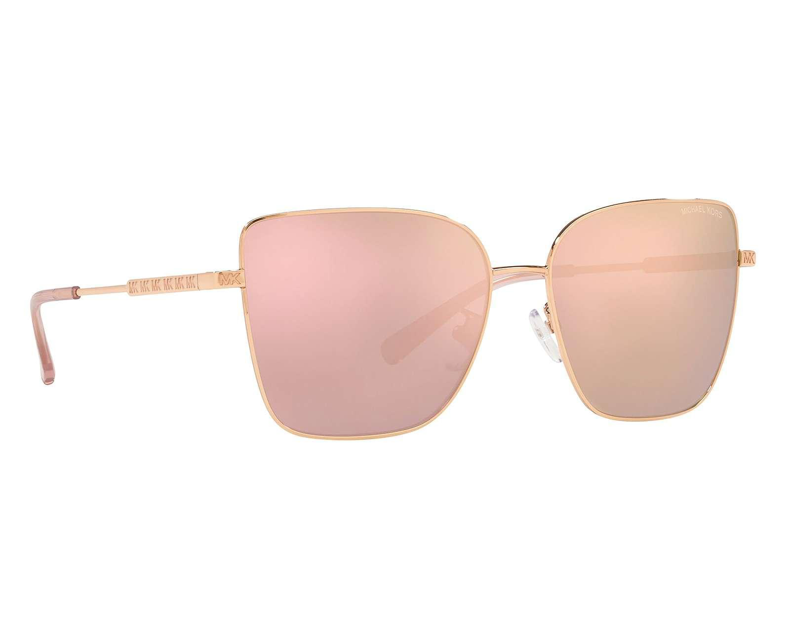 Foto 2 pulgar | Lentes de Sol Michael Kors Cuadrados Oro Rosa