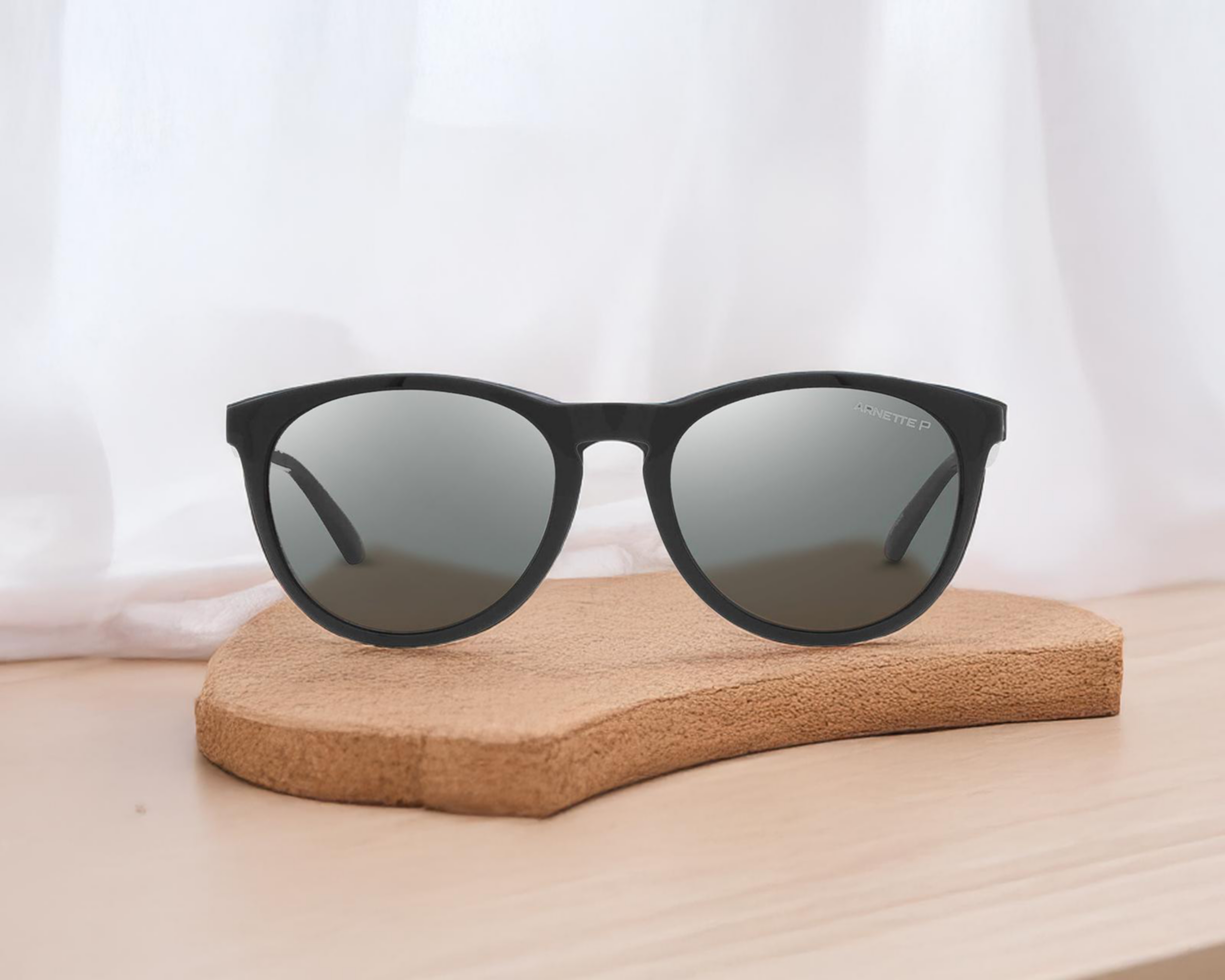Foto 6 pulgar | Lentes de Sol para Hombre Arnette Redondos Phantos Negros