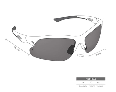 Foto 7 | Lentes de Sol Iron Man Deportivos Ambition Gry Gris