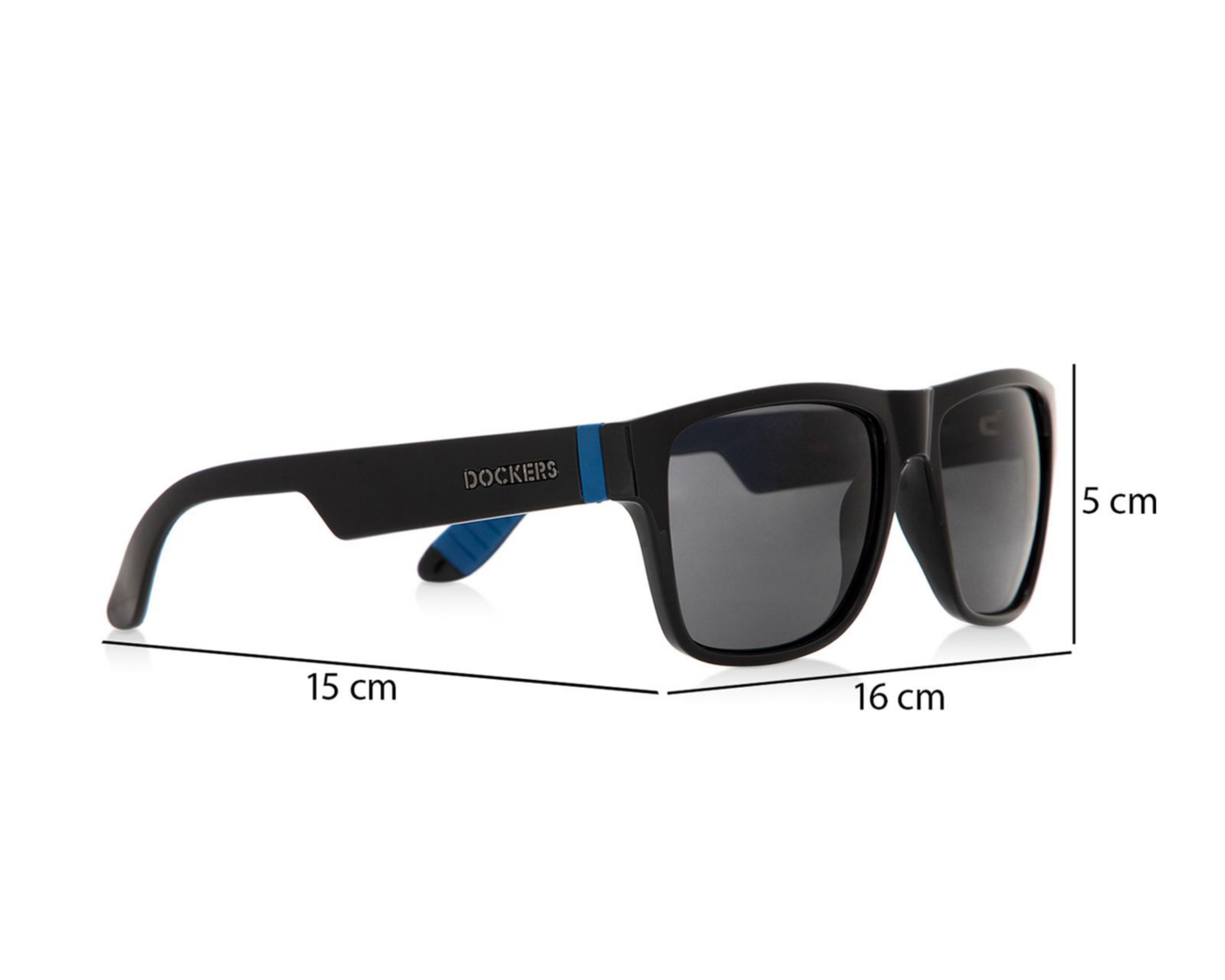 Foto 10 pulgar | Lentes de Sol Dockers Rectangulares Core 50576LDM001 Negro