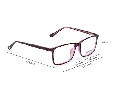 Foto 8 | Armazón Oftálmico para Mujer Refill Rectangulares Morado