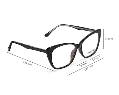 Foto 7 | Armazón Oftálmico Refill Cat Eye Negro