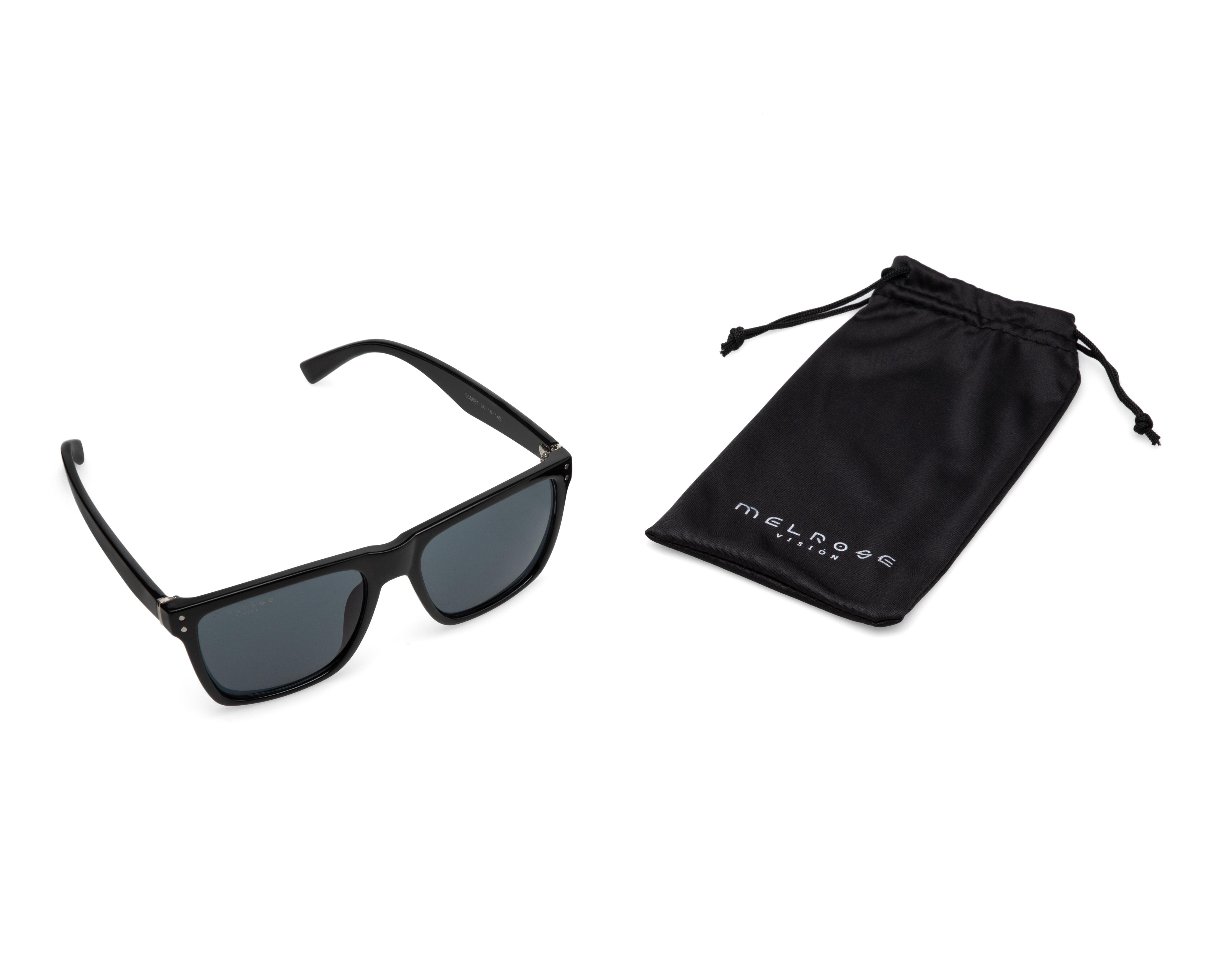 Foto 6 pulgar | Lentes de Sol Melrose Wayfarer Negro