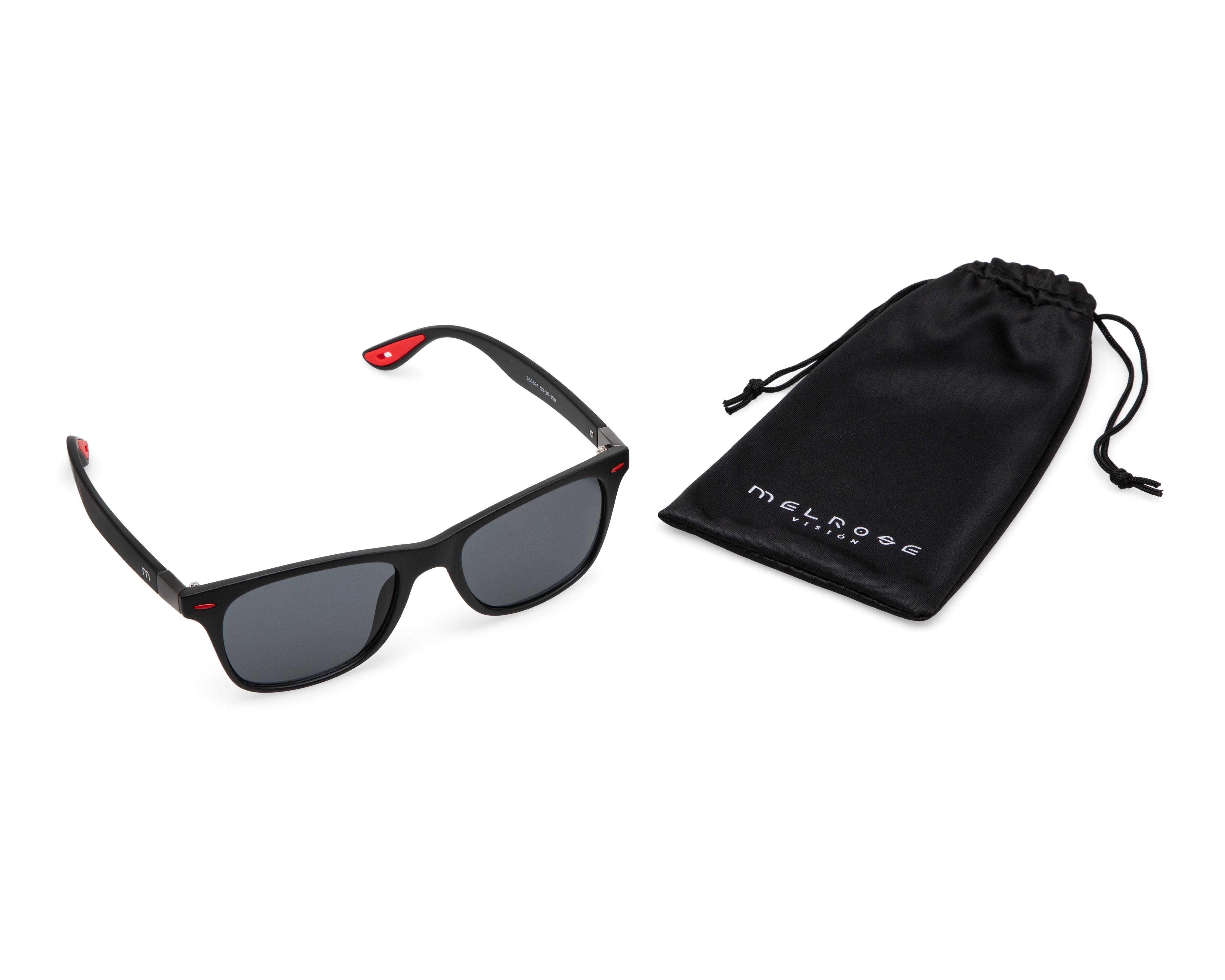 Foto 6 pulgar | Lentes de Sol Melrose Wayfarer Negro