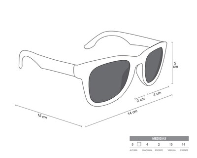 Foto 8 | Lentes de Sol Ray Ban Wayfarer 0RB0840S 668073 Azul