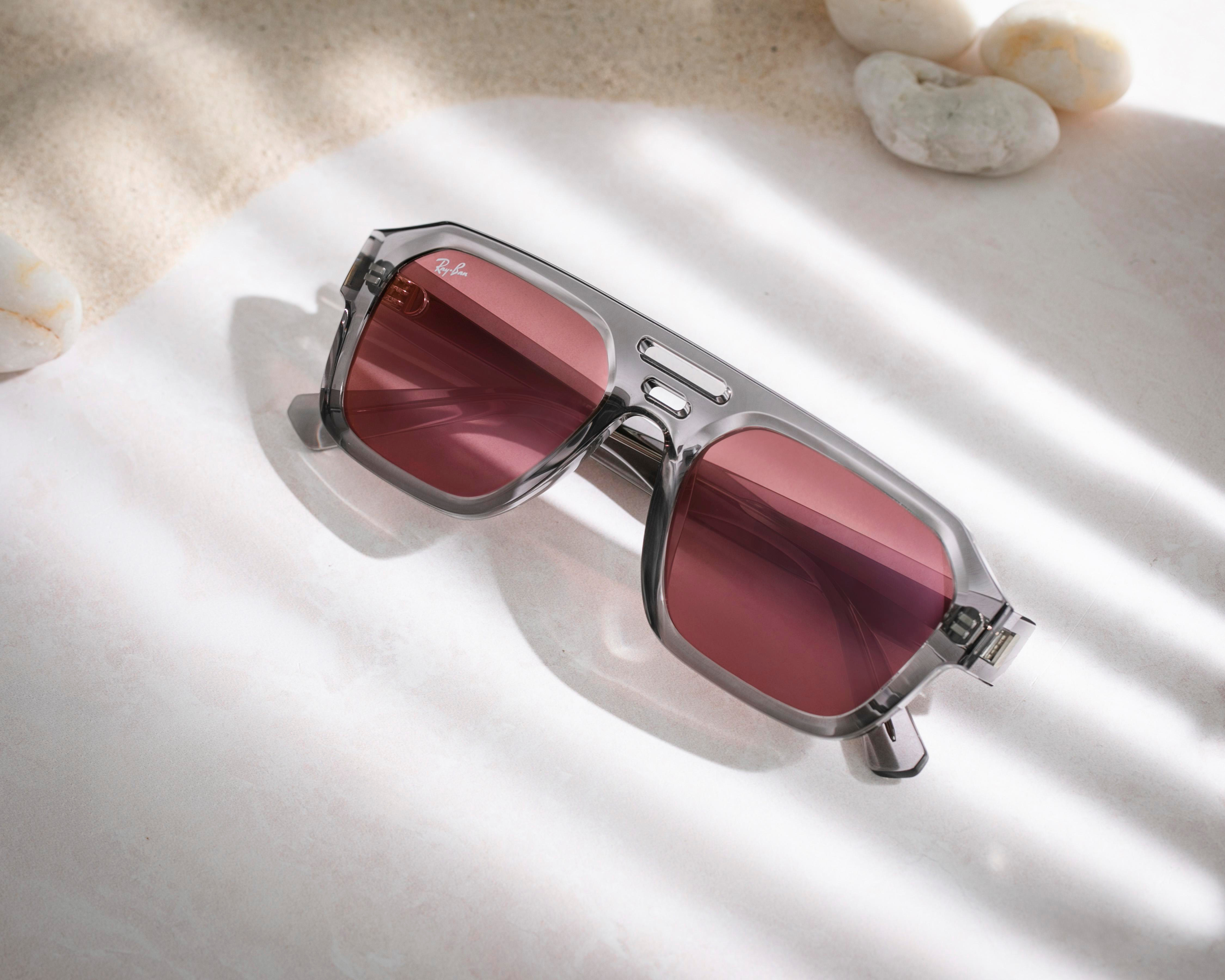 Foto 7 pulgar | Lentes de Sol Unisex Ray Ban Rectangulares Corrigan Bio-Based Gris