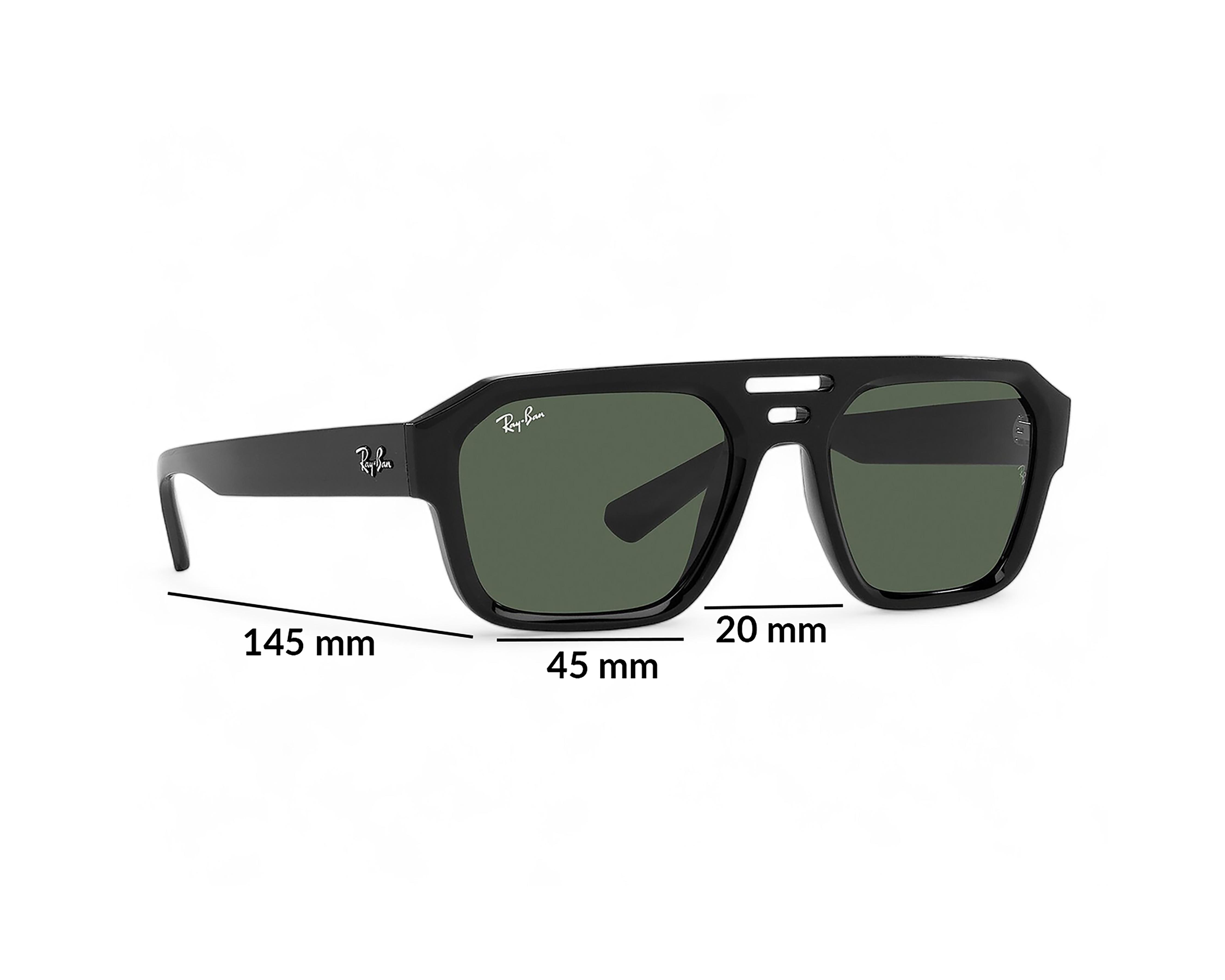 Foto 6 pulgar | Lentes de Sol Ray-Ban Rectangulares 0RB4397 667771 Negros