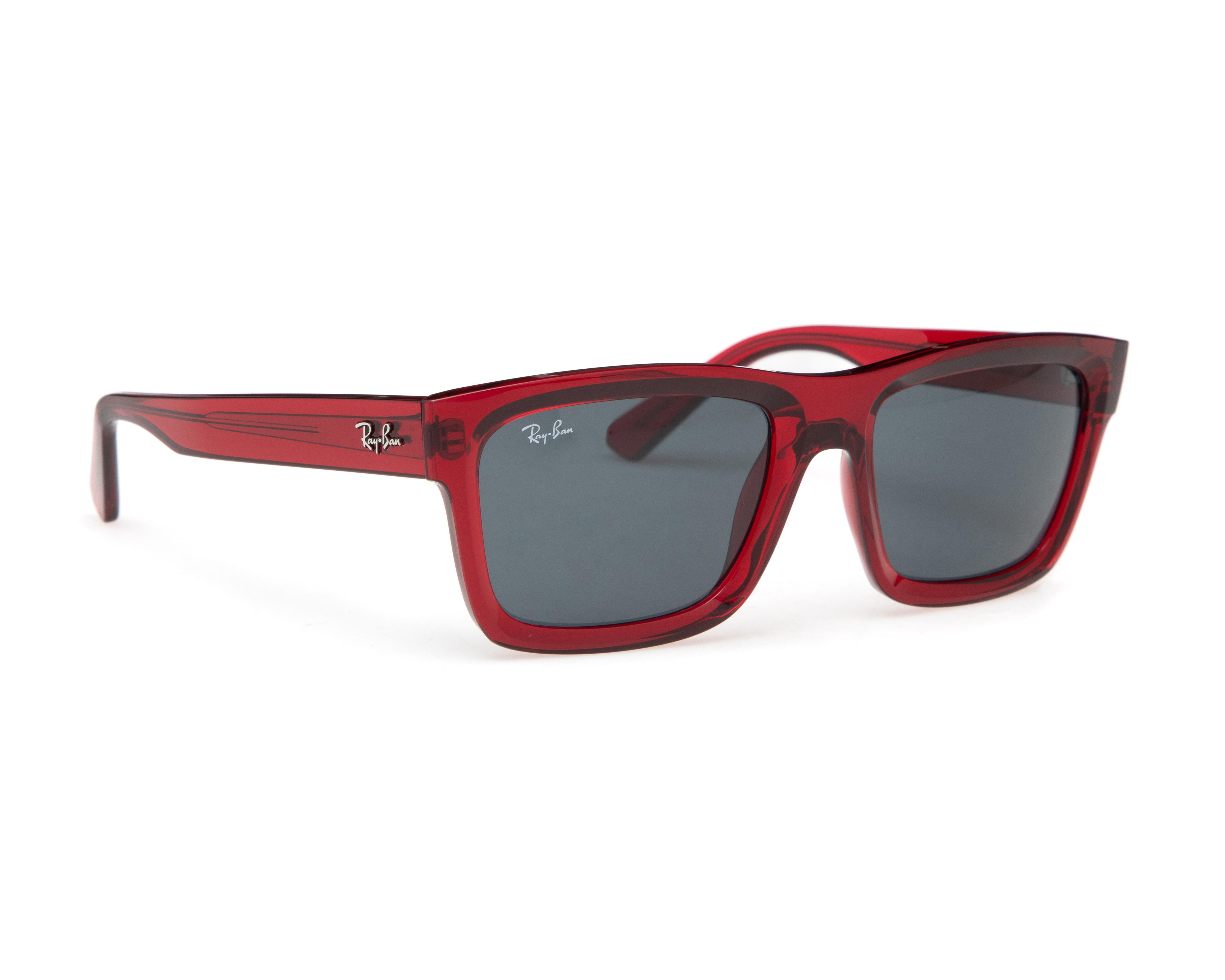 Lentes de Sol Ray-Ban Cuadrados Warren Bio-Based Rojo