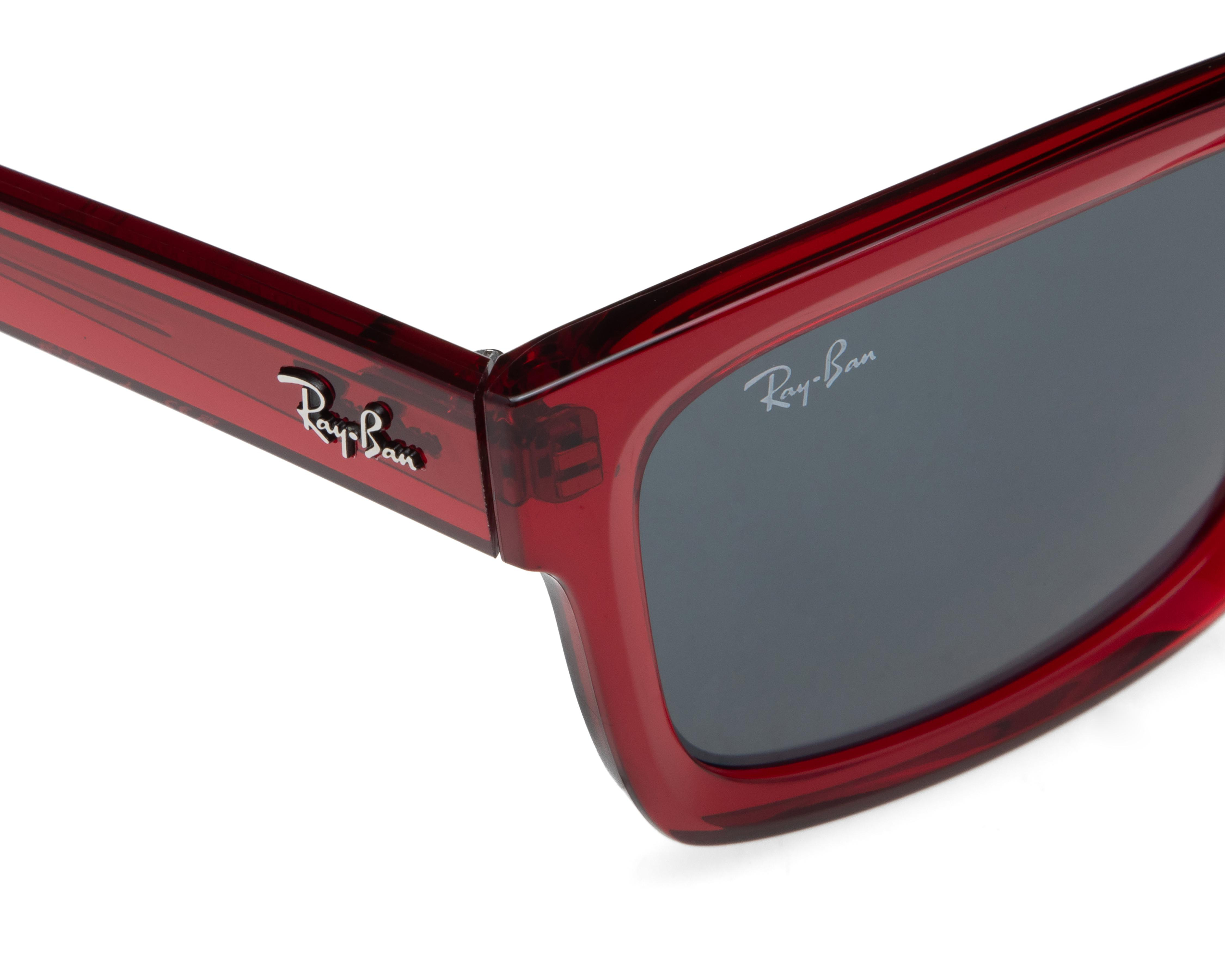 Foto 5 pulgar | Lentes de Sol Ray-Ban Cuadrados Warren Bio-Based Rojo