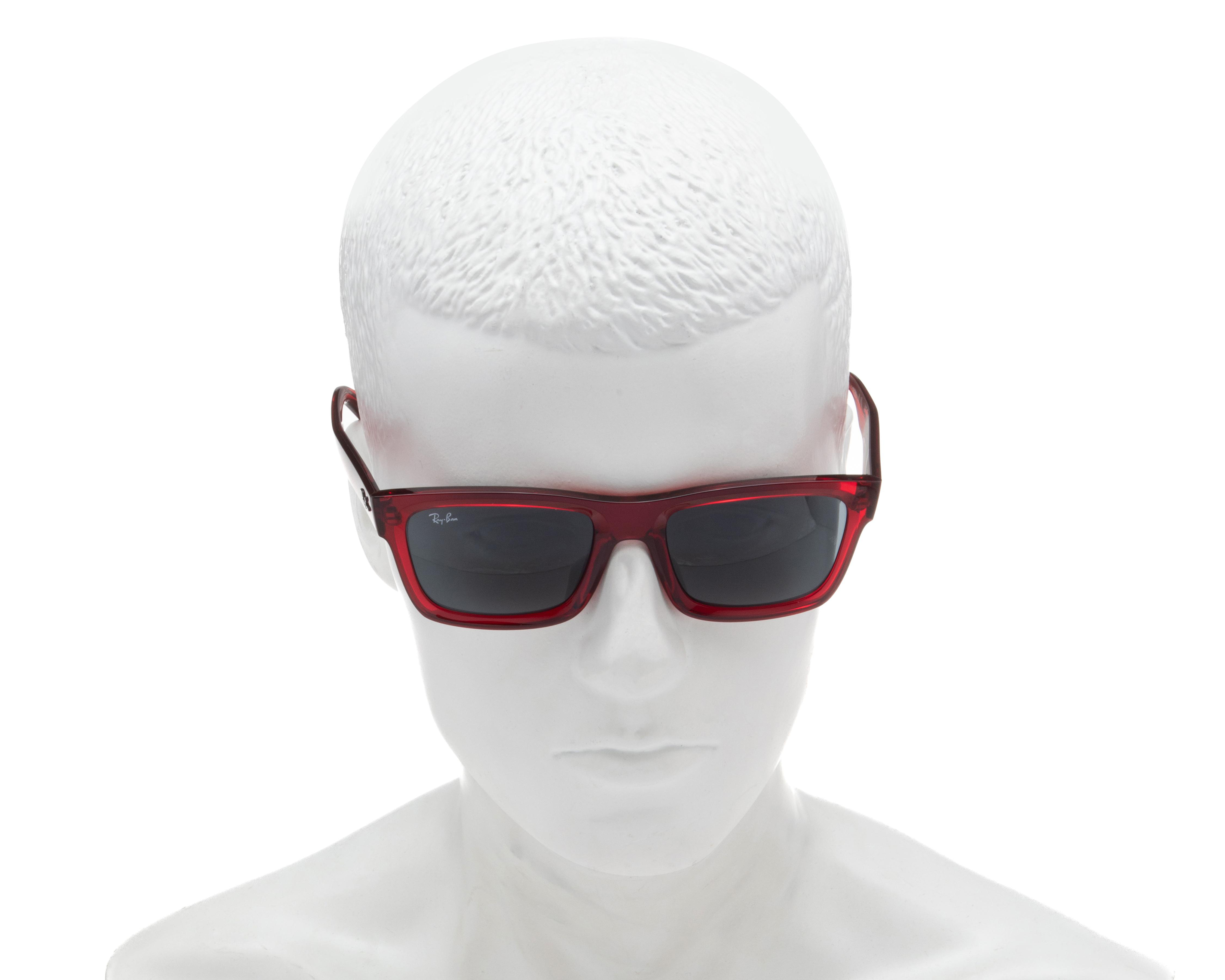 Foto 6 | Lentes de Sol Ray-Ban Cuadrados Warren Bio-Based Rojo