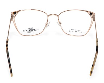 Foto 3 | Armazon Oftálmico Unisex Baja República Cuadrado Dorado