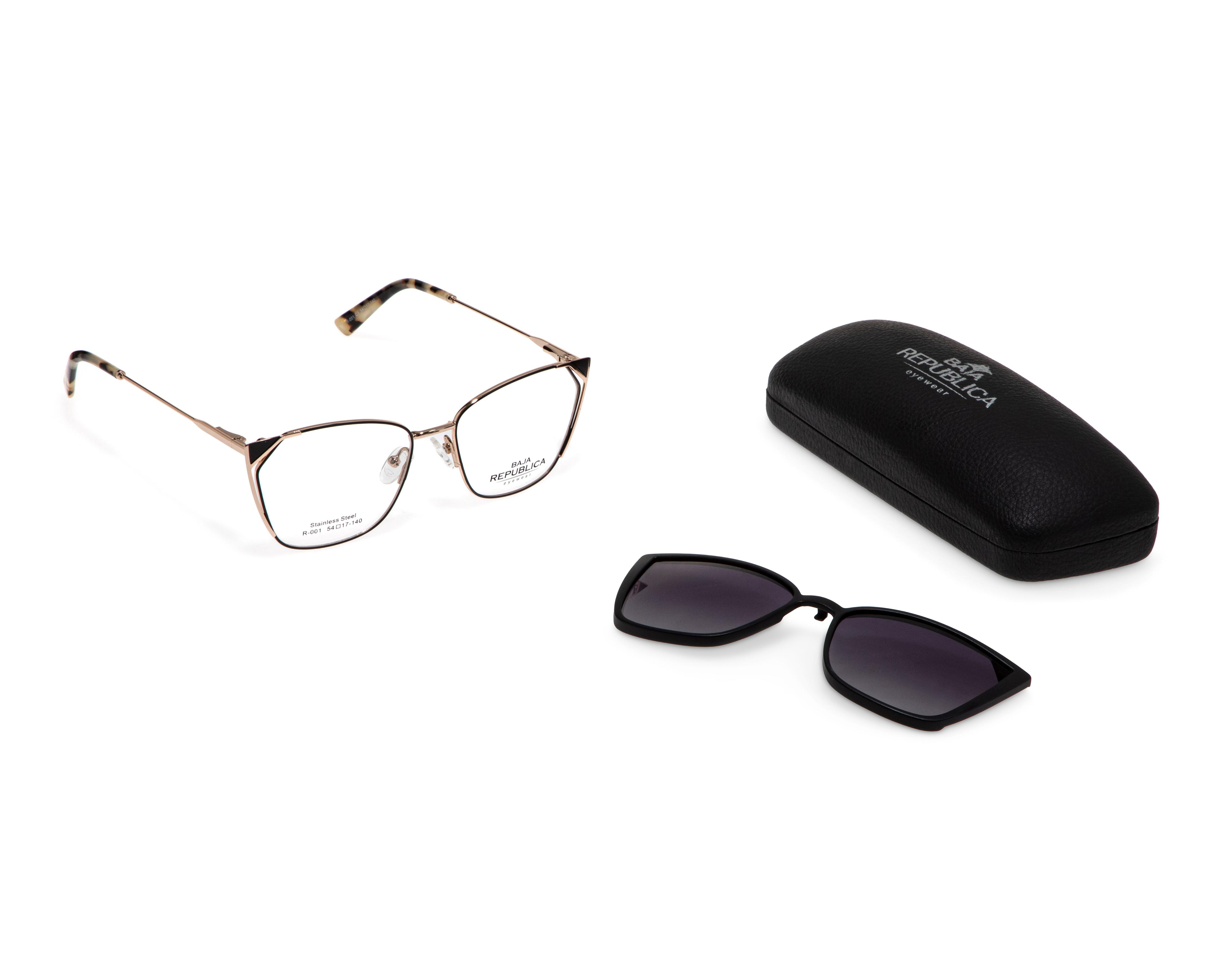 Foto 6 | Armazon Oftálmico Unisex Baja República Cuadrado Dorado