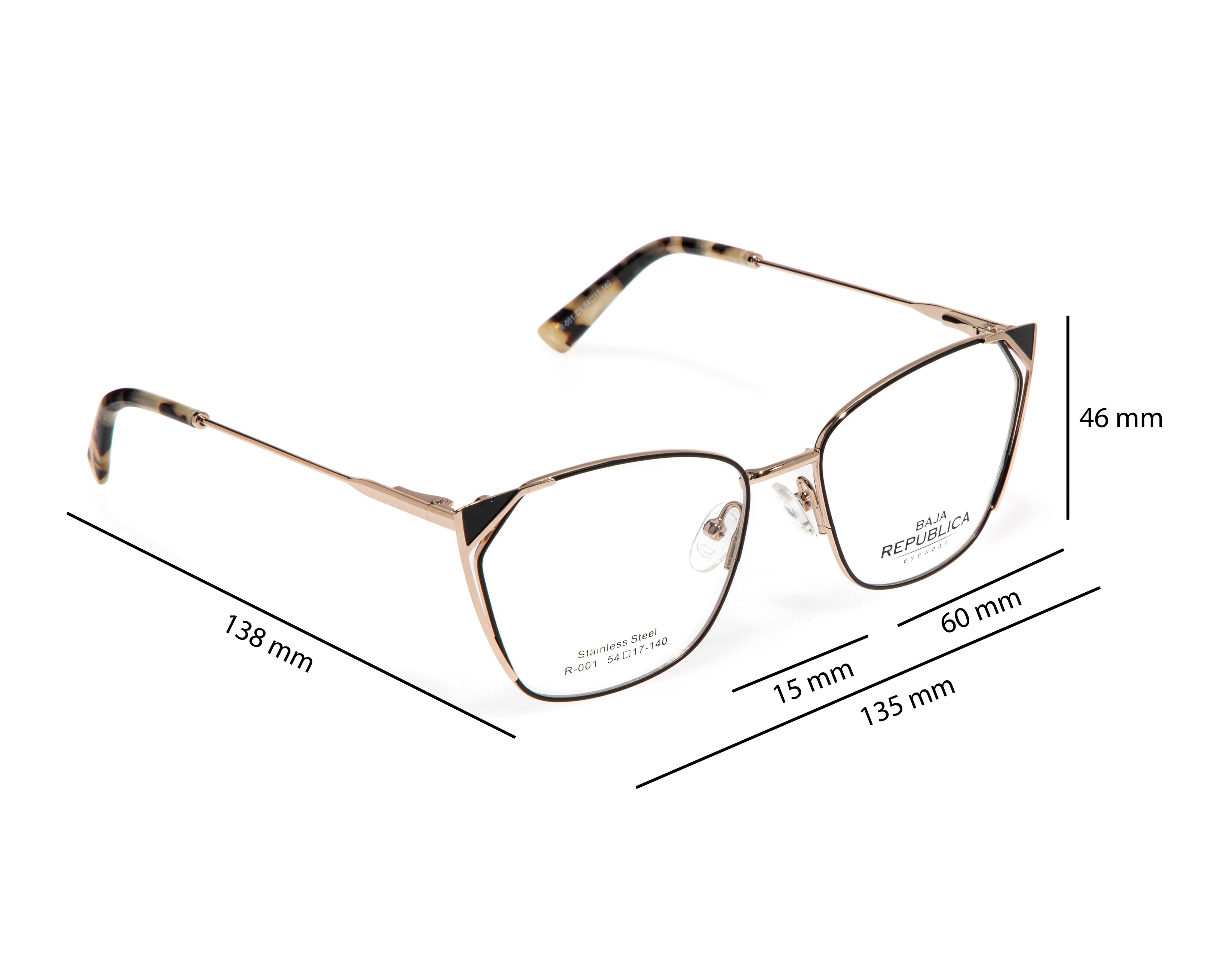 Foto 9 | Armazon Oftálmico Unisex Baja República Cuadrado Dorado