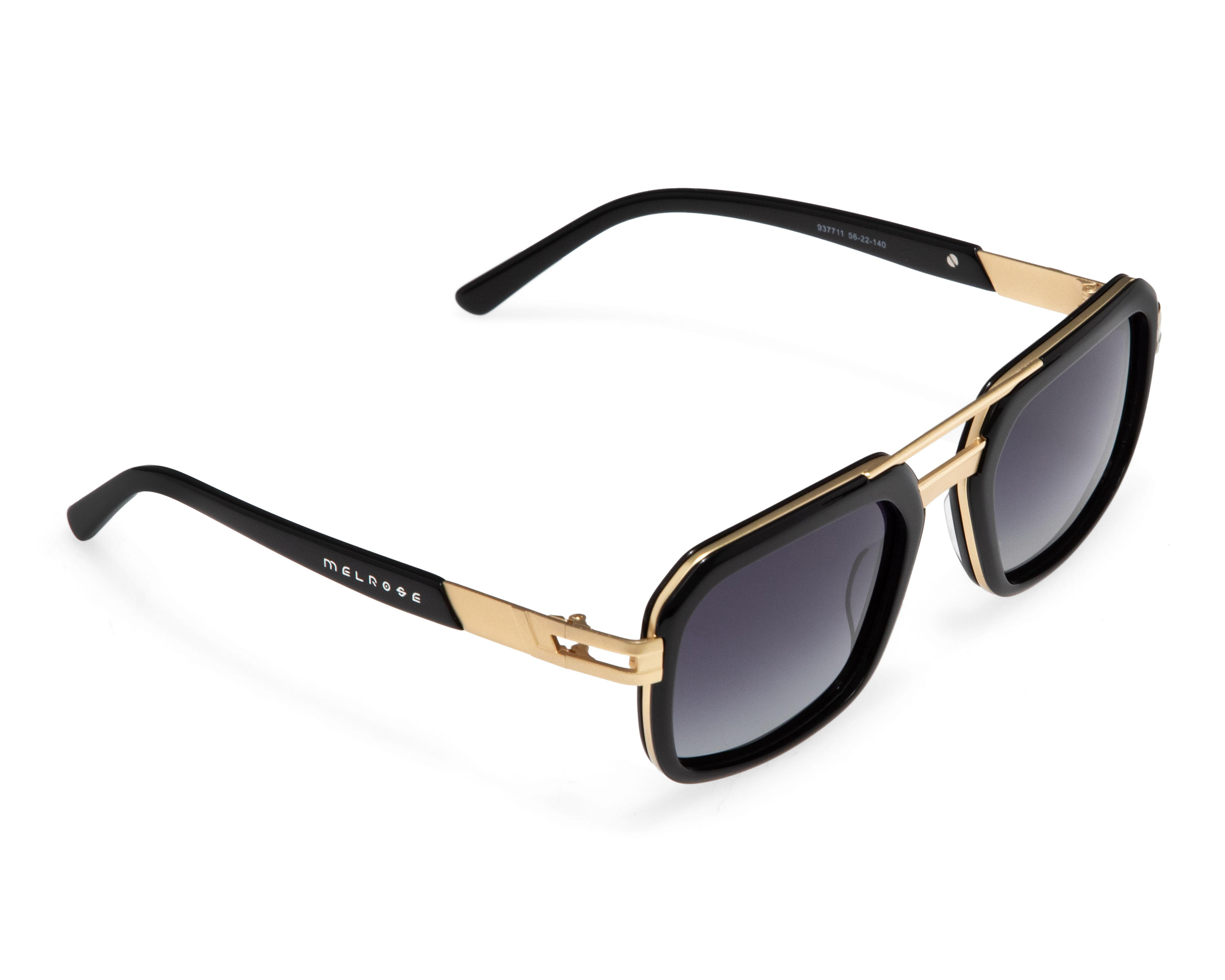 Foto 1 | Lentes de Sol para Hombre Melrose Rectangulares Dorados
