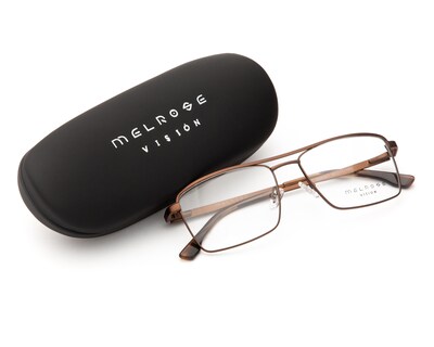 Foto 4 | Armazón Oftálmico para Hombre Melrose Rectangular Café
