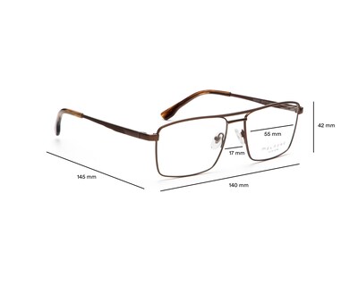 Foto 7 | Armazón Oftálmico para Hombre Melrose Rectangular Café