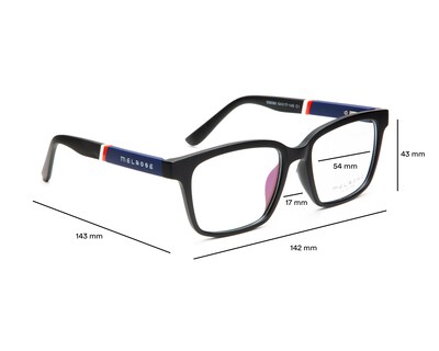 Foto 5 | Armazón Oftálmico para Hombre Melrose Rectangular Negro