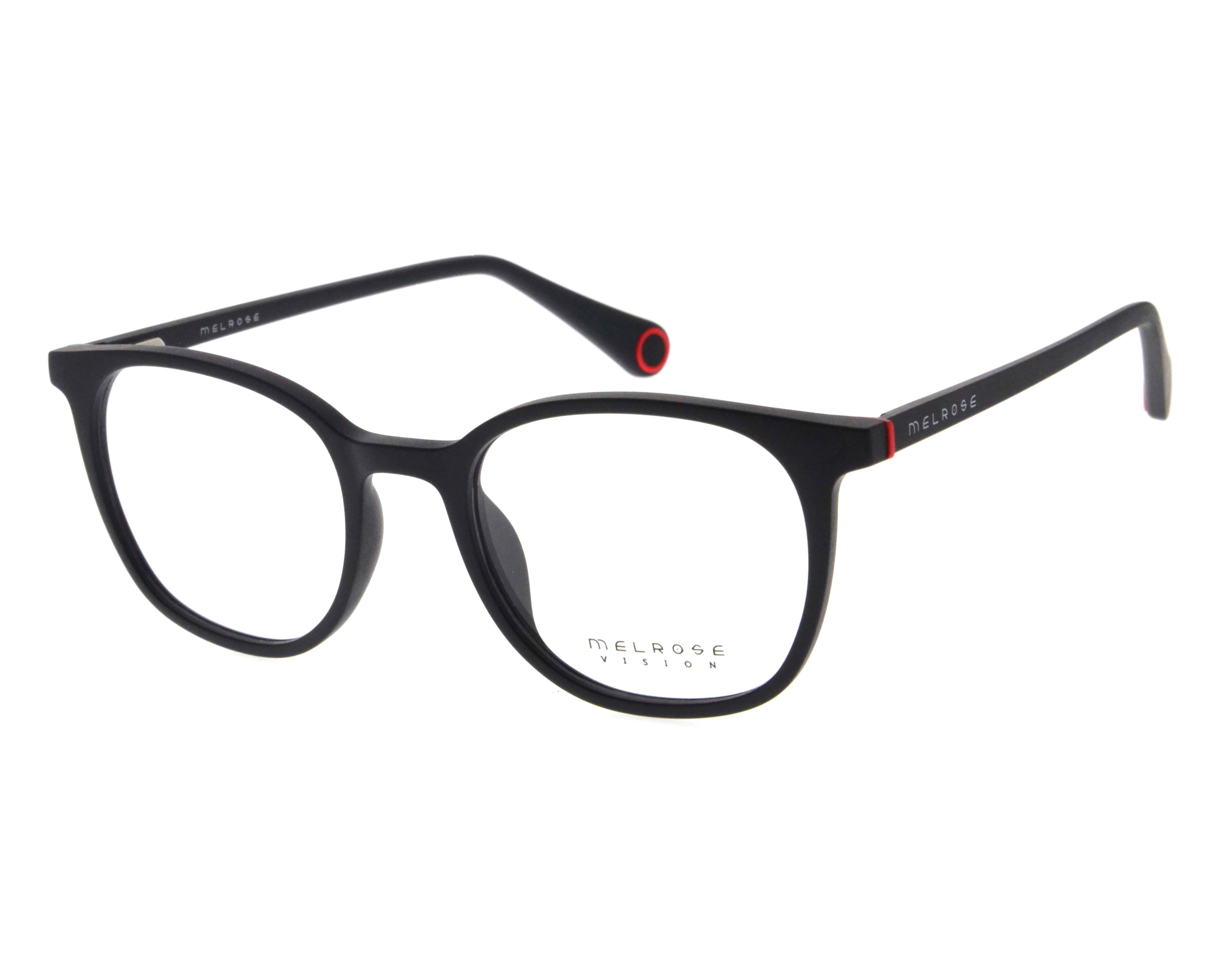 Armazón Oftálmico para Hombre Melrose Redondos Negro
