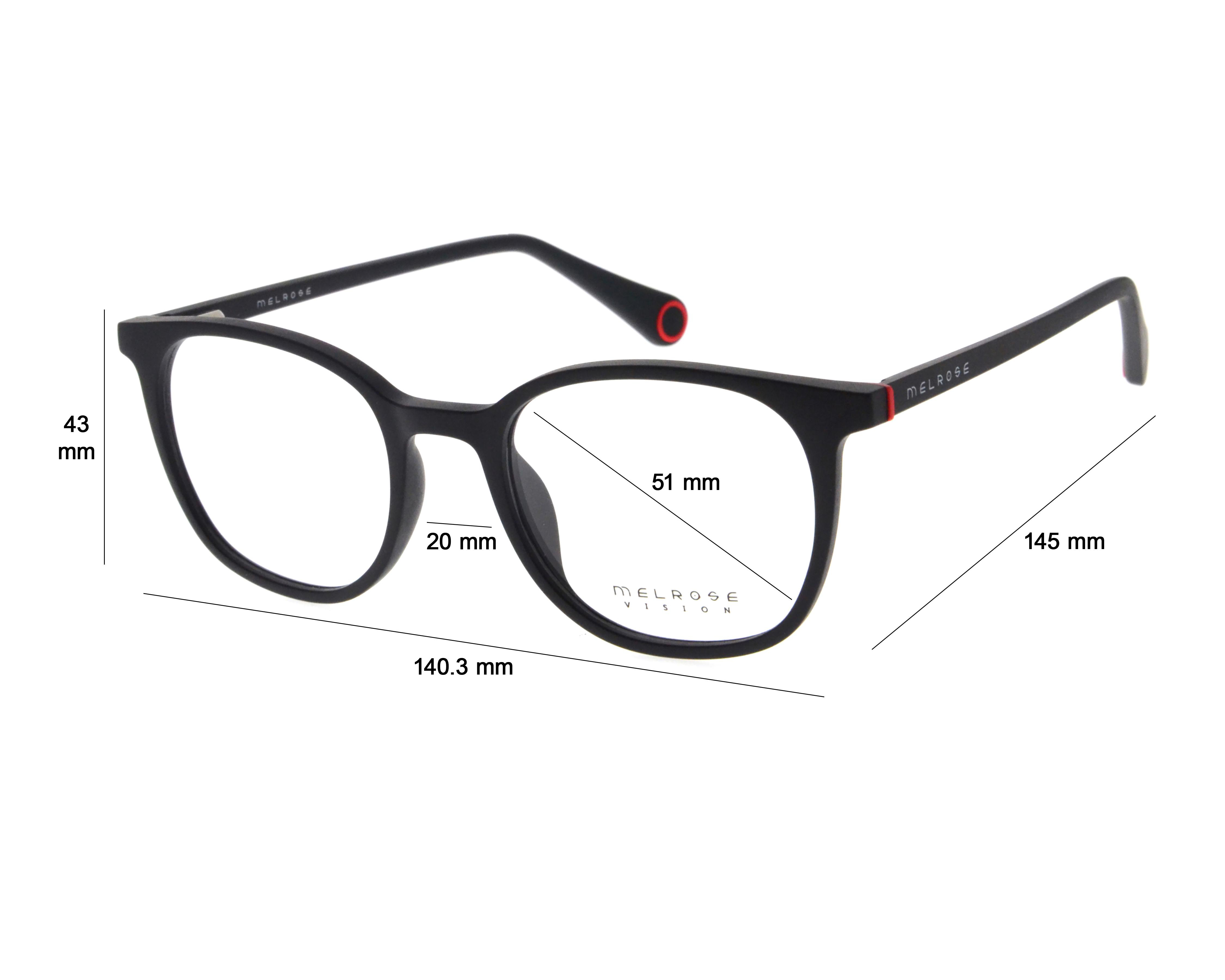 Foto 6 pulgar | Armazón Oftálmico para Hombre Melrose Redondos Negro