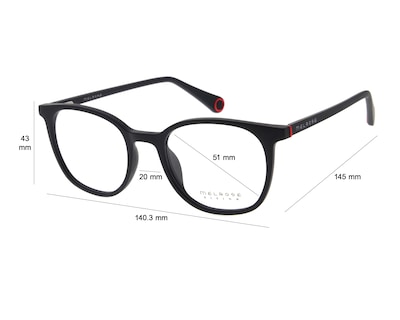 Foto 5 | Armazón Oftálmico para Hombre Melrose Redondos Negro