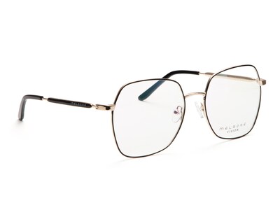 Foto 1 | Armazón Oftálmico Unisex Melrose Cuadrado Dorado/Negro