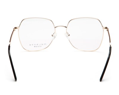 Foto 3 | Armazón Oftálmico Unisex Melrose Cuadrado Dorado/Negro